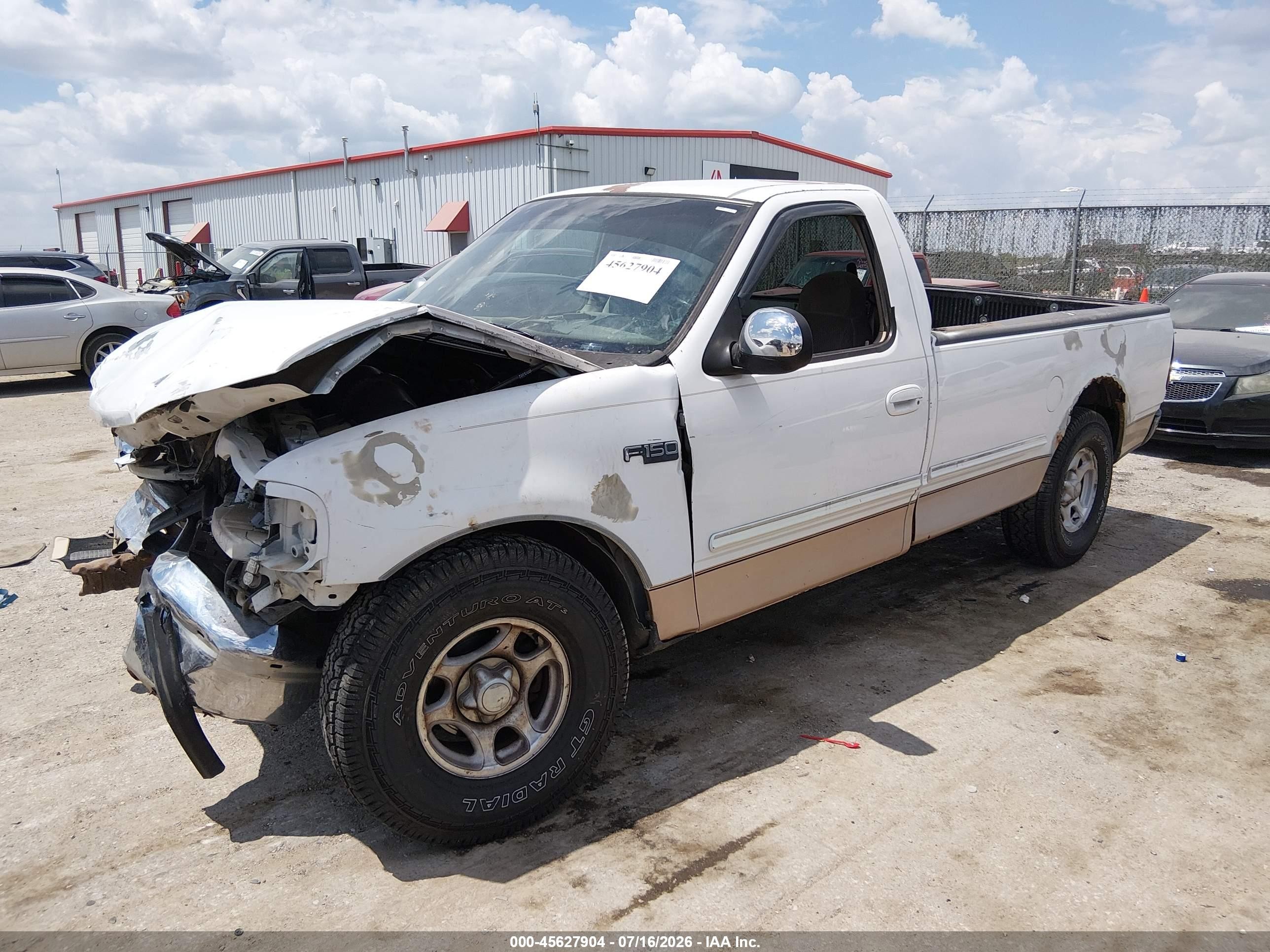 1997 Ford F-150 Standard Lariat/standard/xl/xlt White vin: 1FTDF1769VKA21067