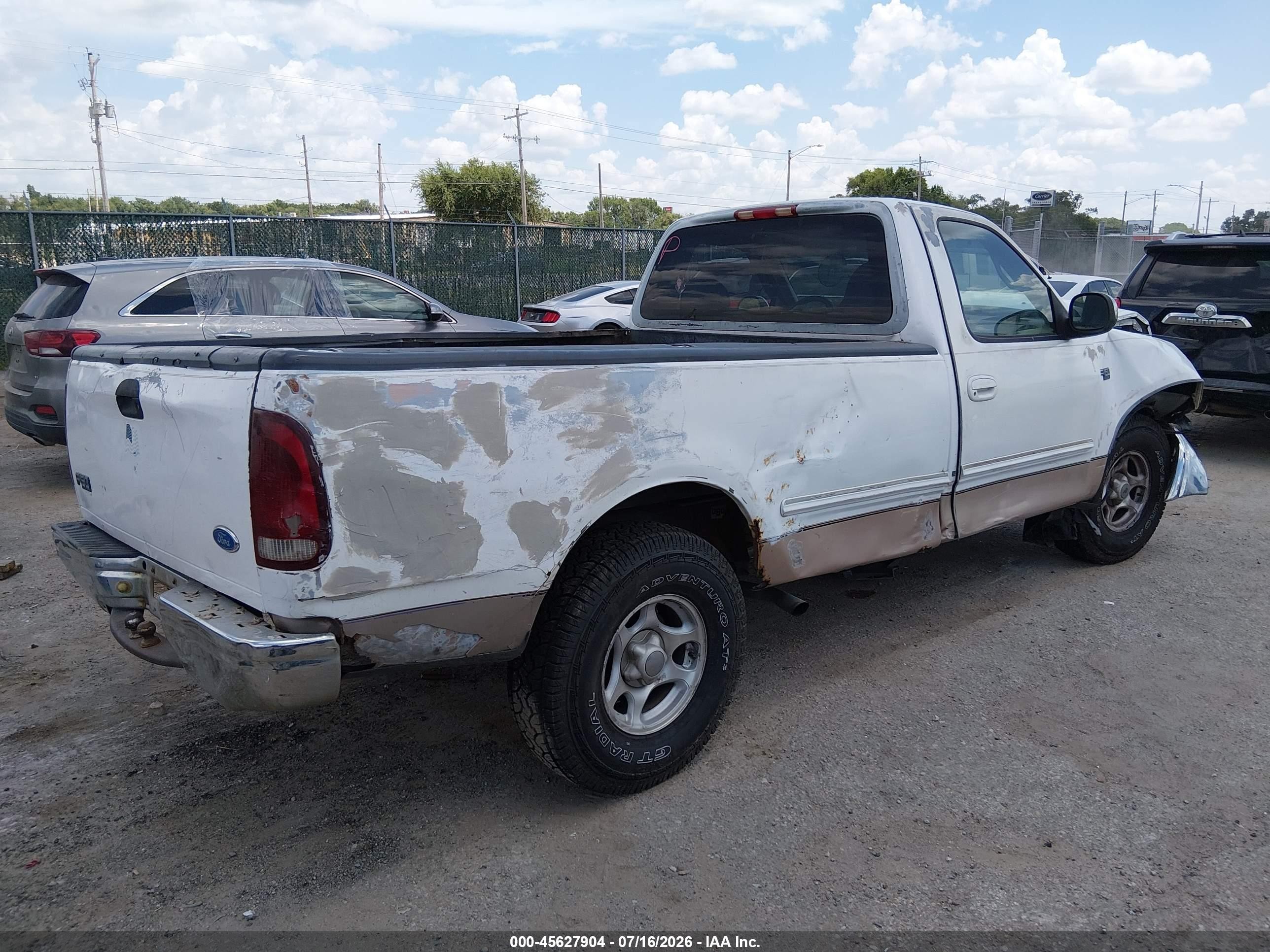1997 Ford F-150 Standard Lariat/standard/xl/xlt White vin: 1FTDF1769VKA21067