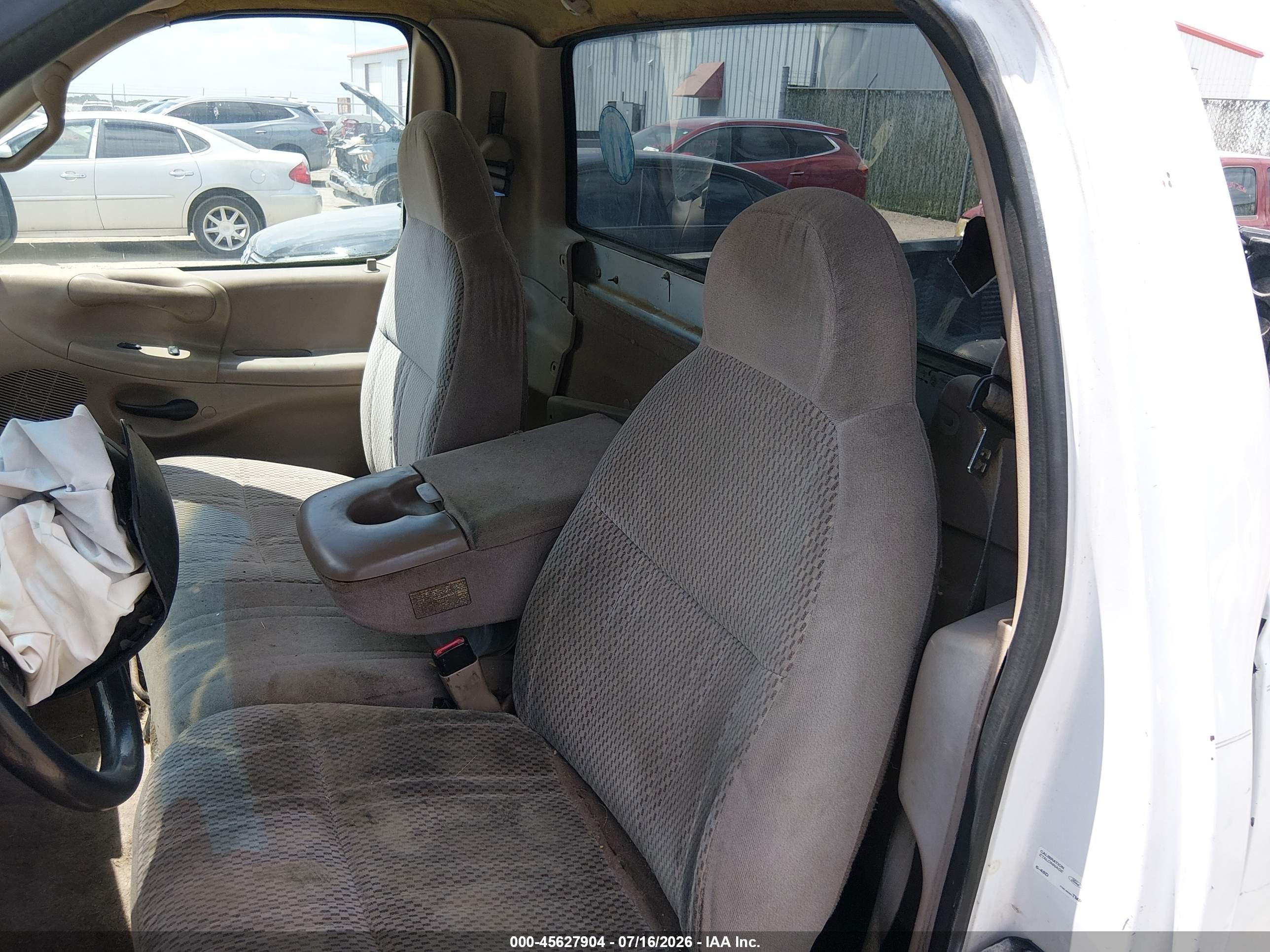 1997 Ford F-150 Standard Lariat/standard/xl/xlt White vin: 1FTDF1769VKA21067