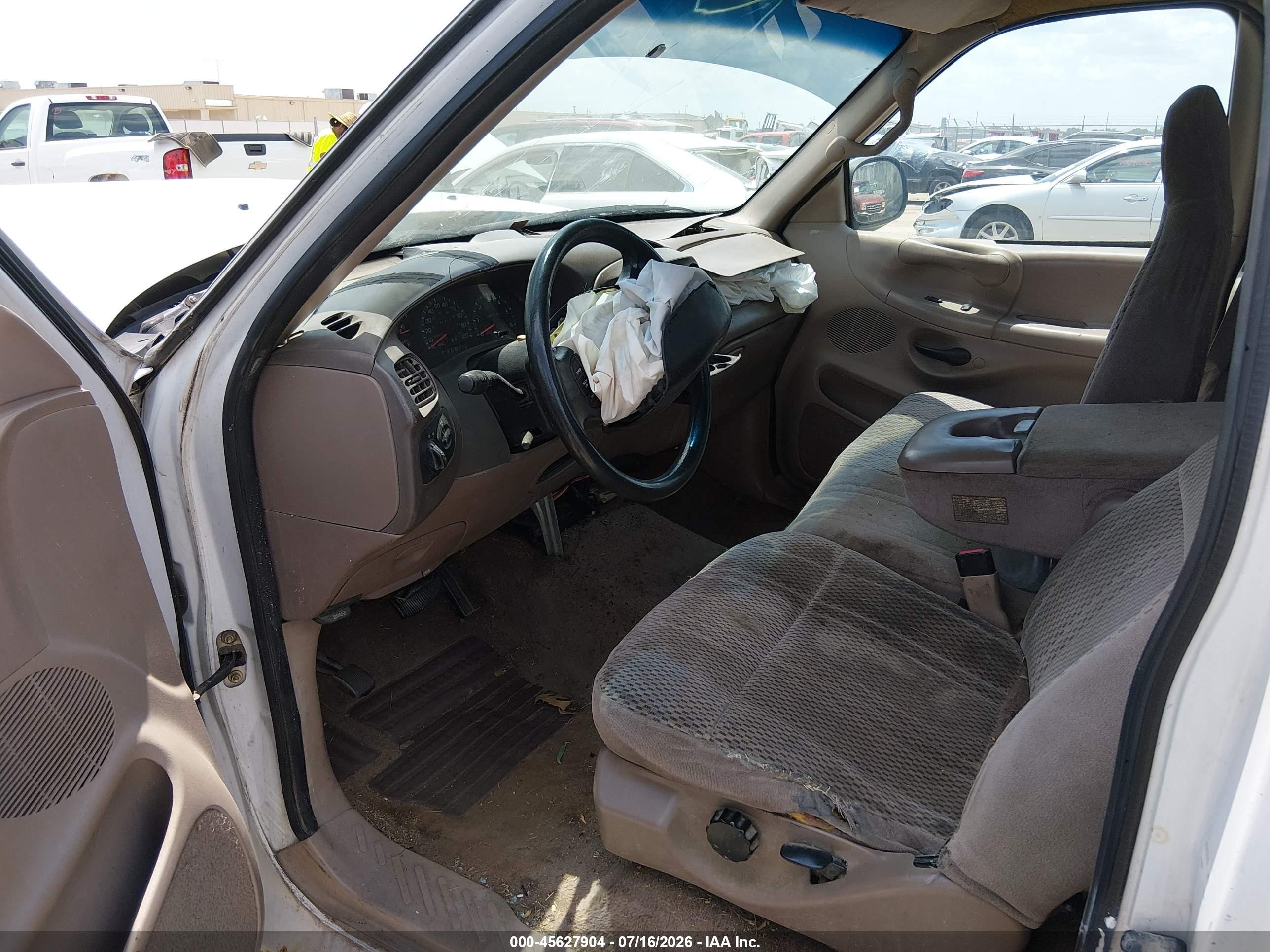 1997 Ford F-150 Standard Lariat/standard/xl/xlt White vin: 1FTDF1769VKA21067