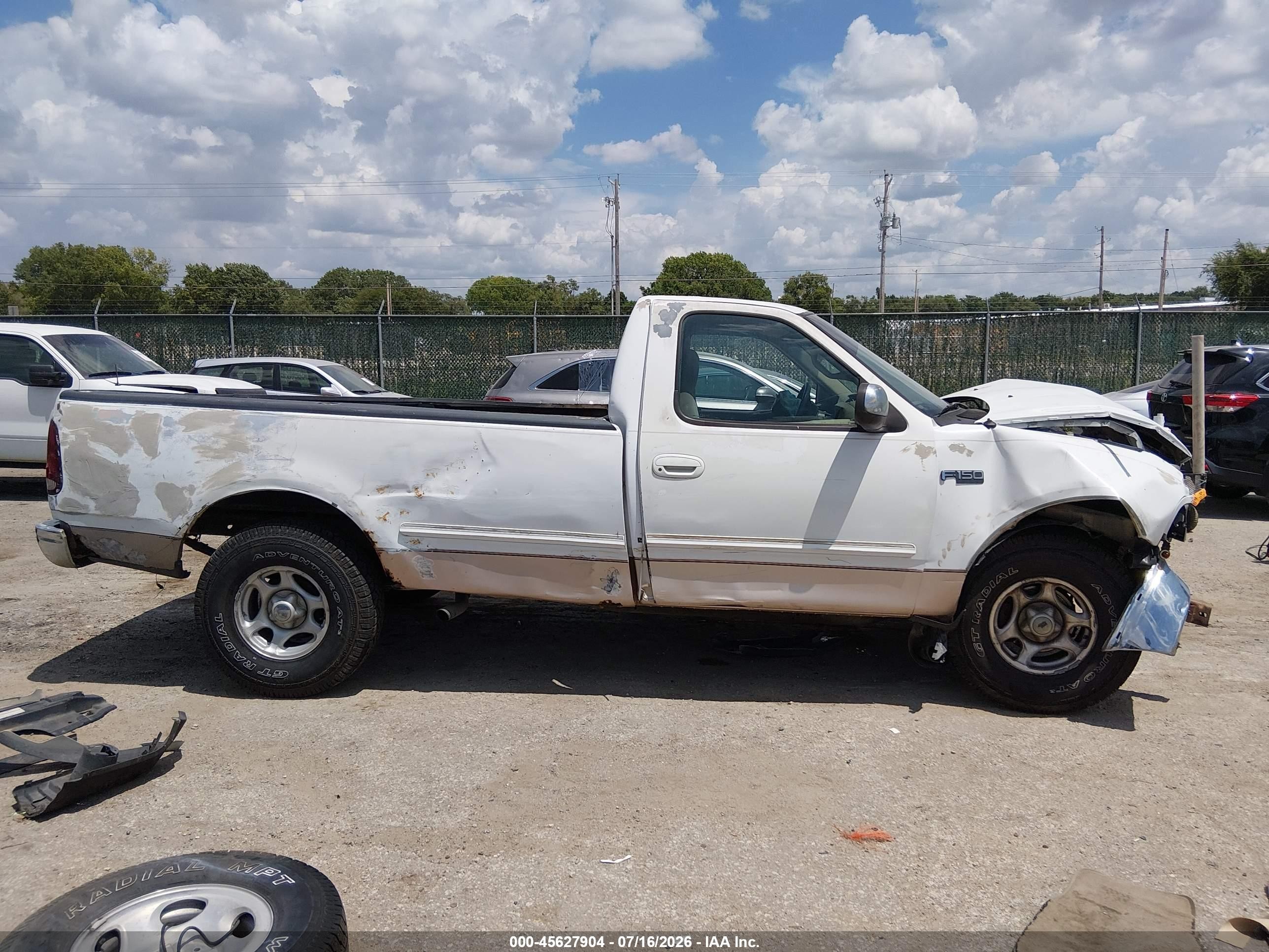 1997 Ford F-150 Standard Lariat/standard/xl/xlt White vin: 1FTDF1769VKA21067
