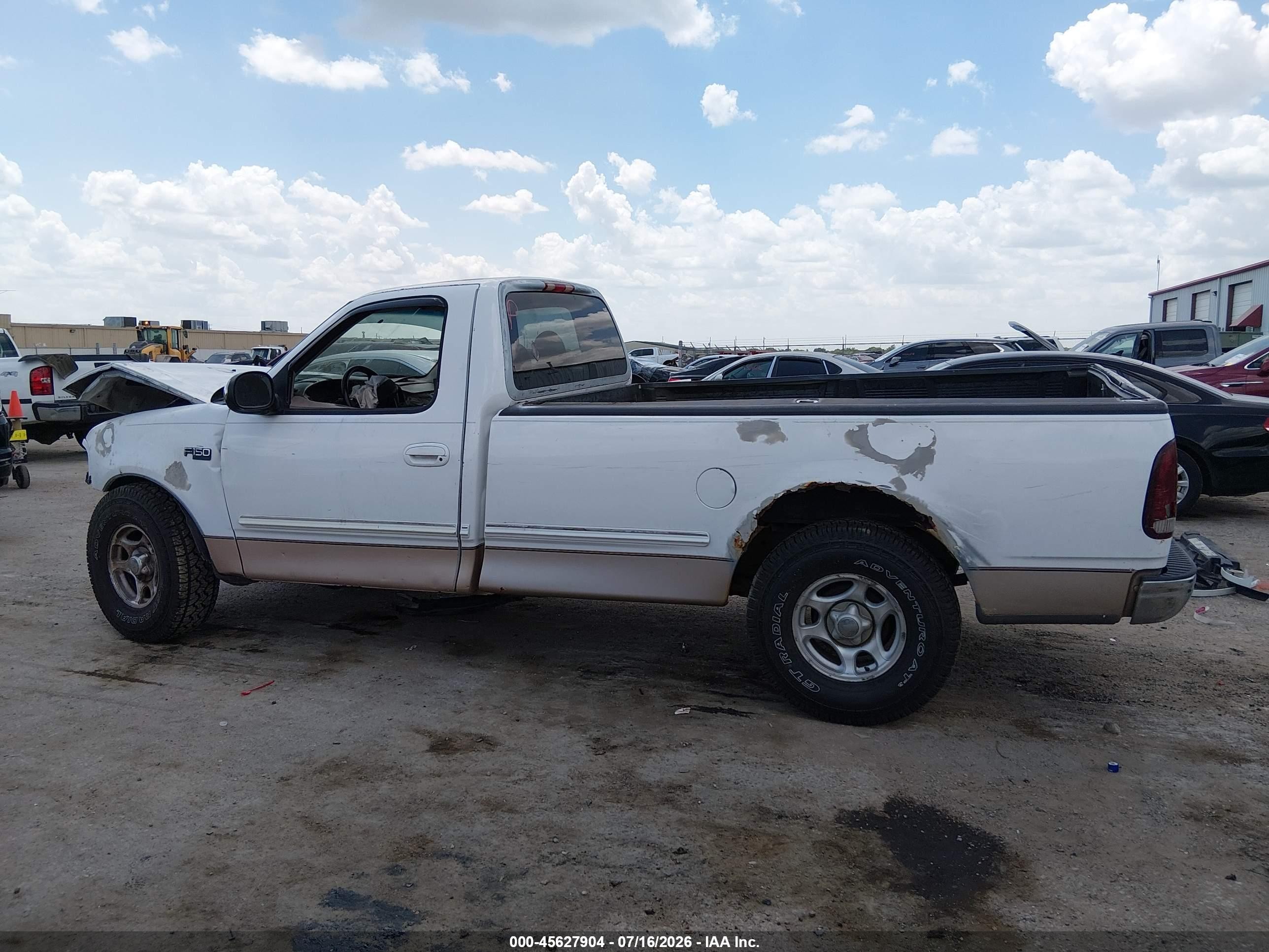1997 Ford F-150 Standard Lariat/standard/xl/xlt White vin: 1FTDF1769VKA21067