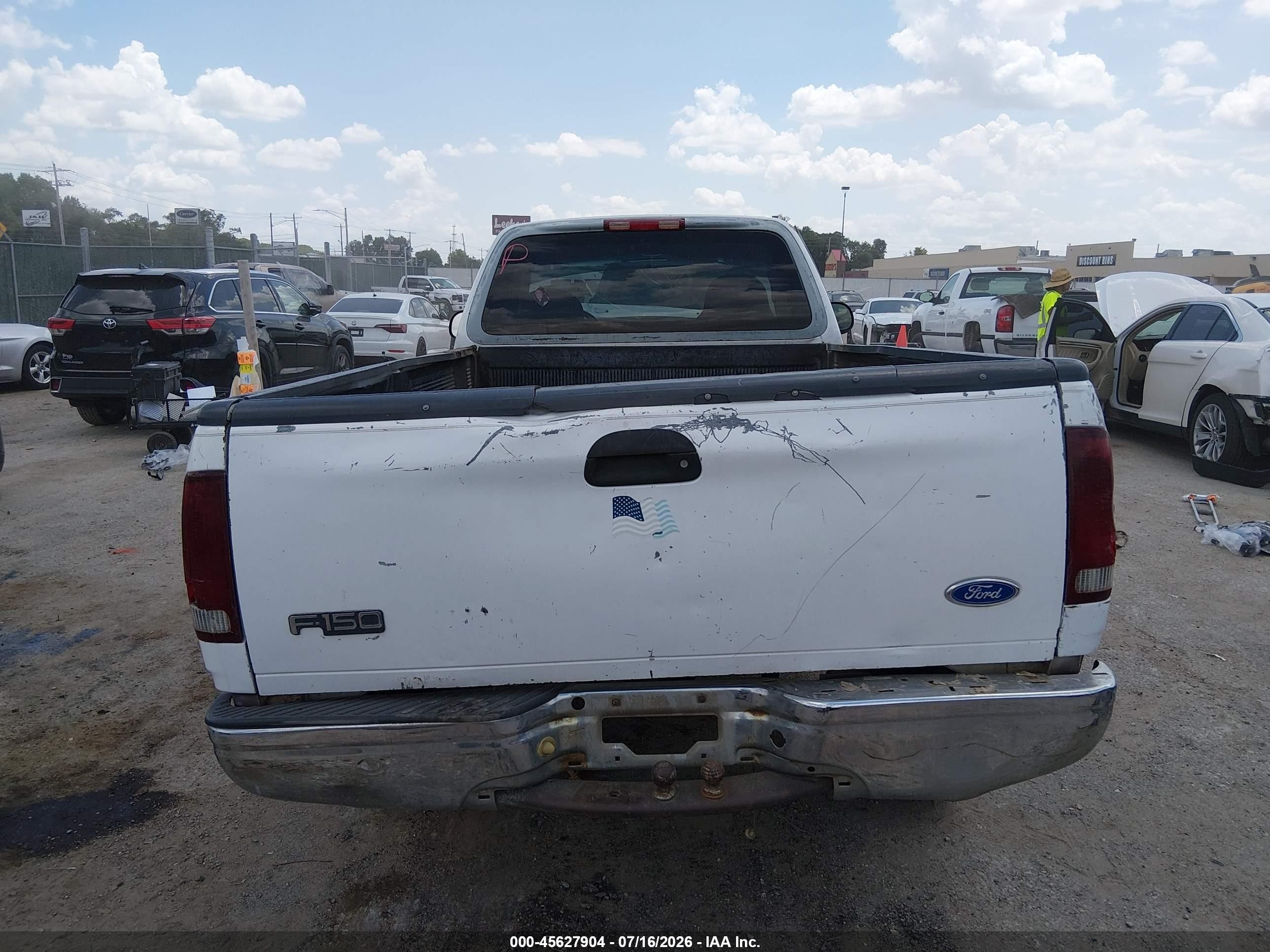 1997 Ford F-150 Standard Lariat/standard/xl/xlt White vin: 1FTDF1769VKA21067