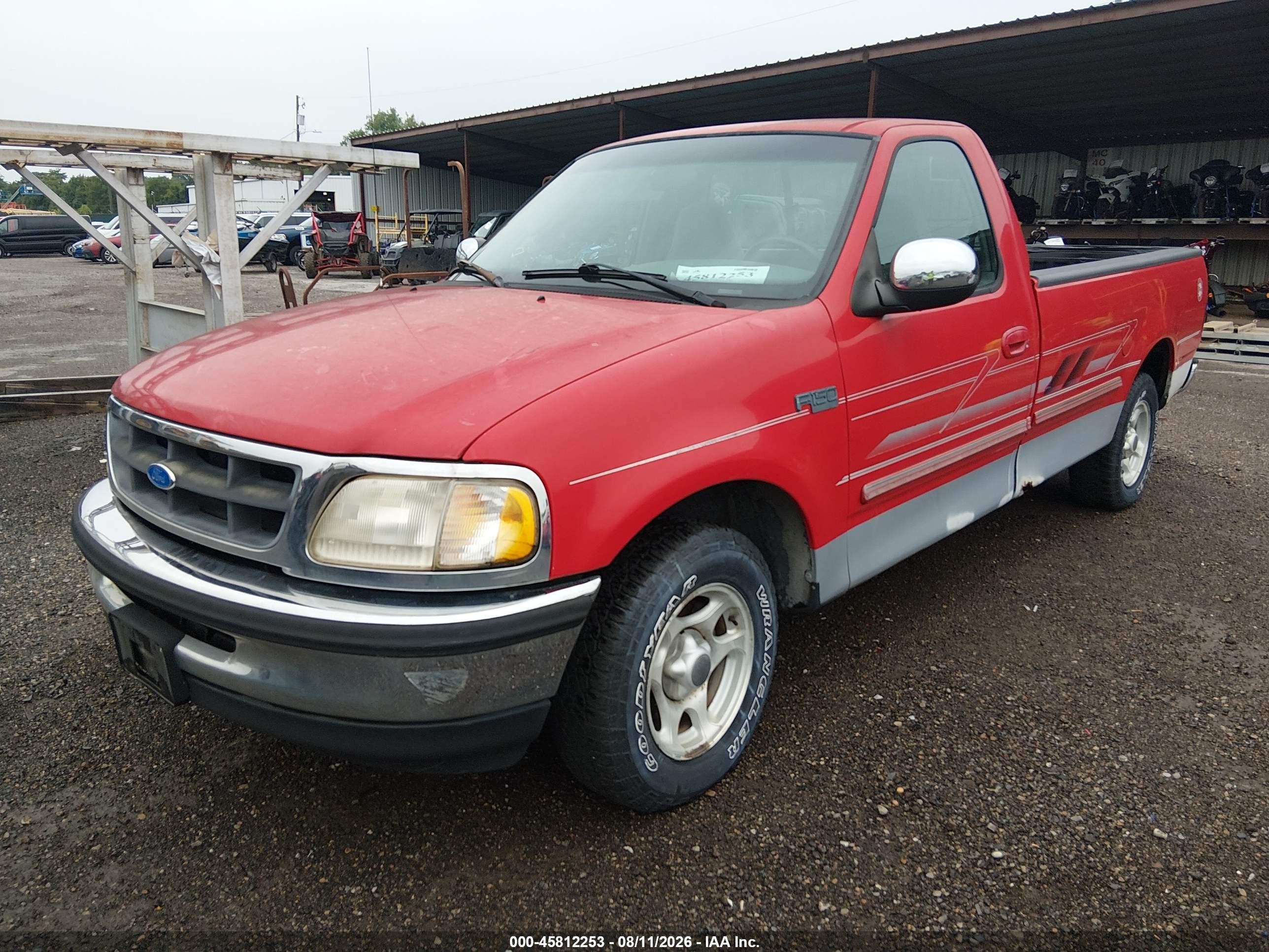 1997 Ford F-150 Standard Lariat/standard/xl/xlt Red vin: 1FTDF17W1VKA72157