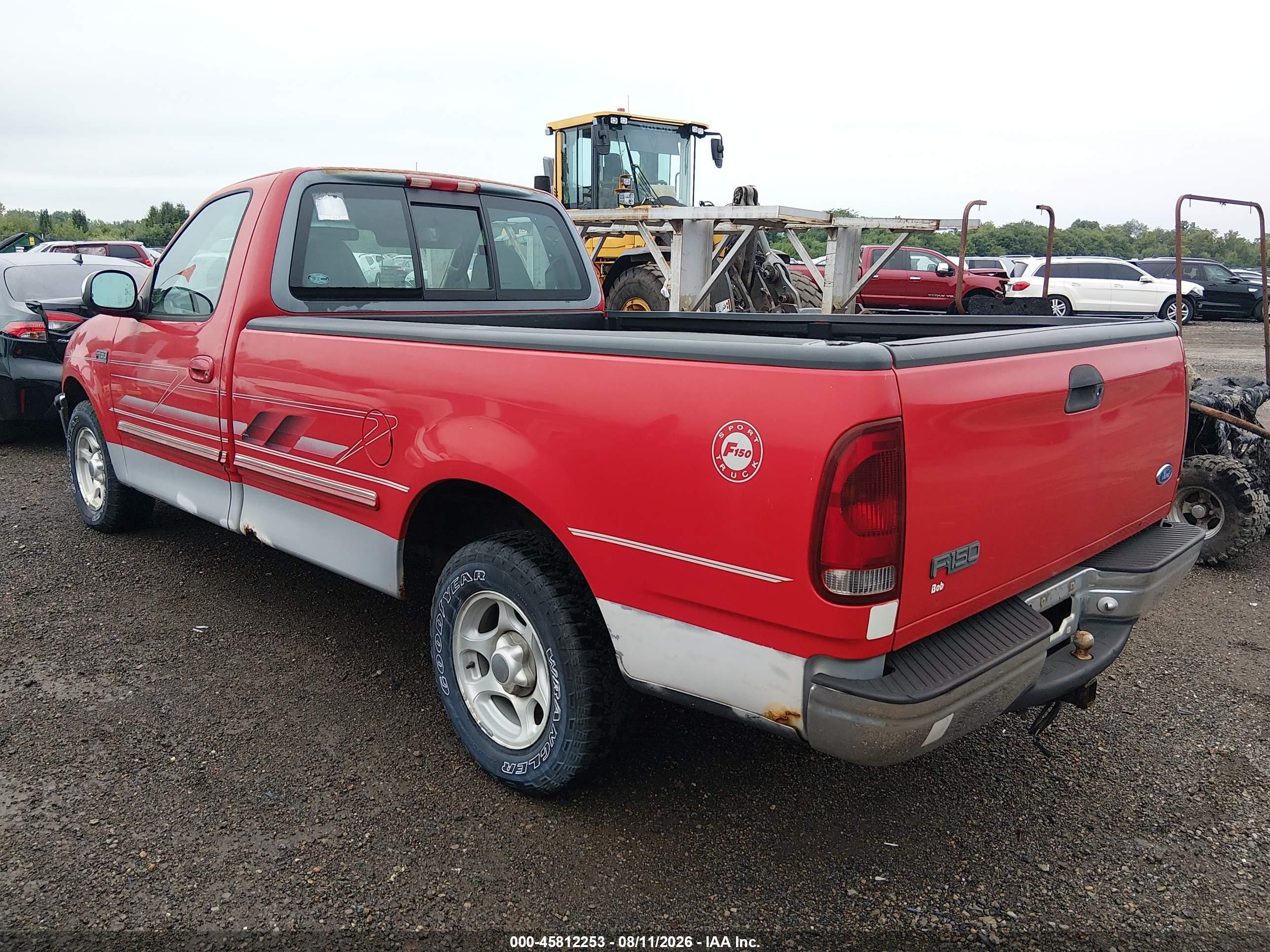 1997 Ford F-150 Standard Lariat/standard/xl/xlt Red vin: 1FTDF17W1VKA72157