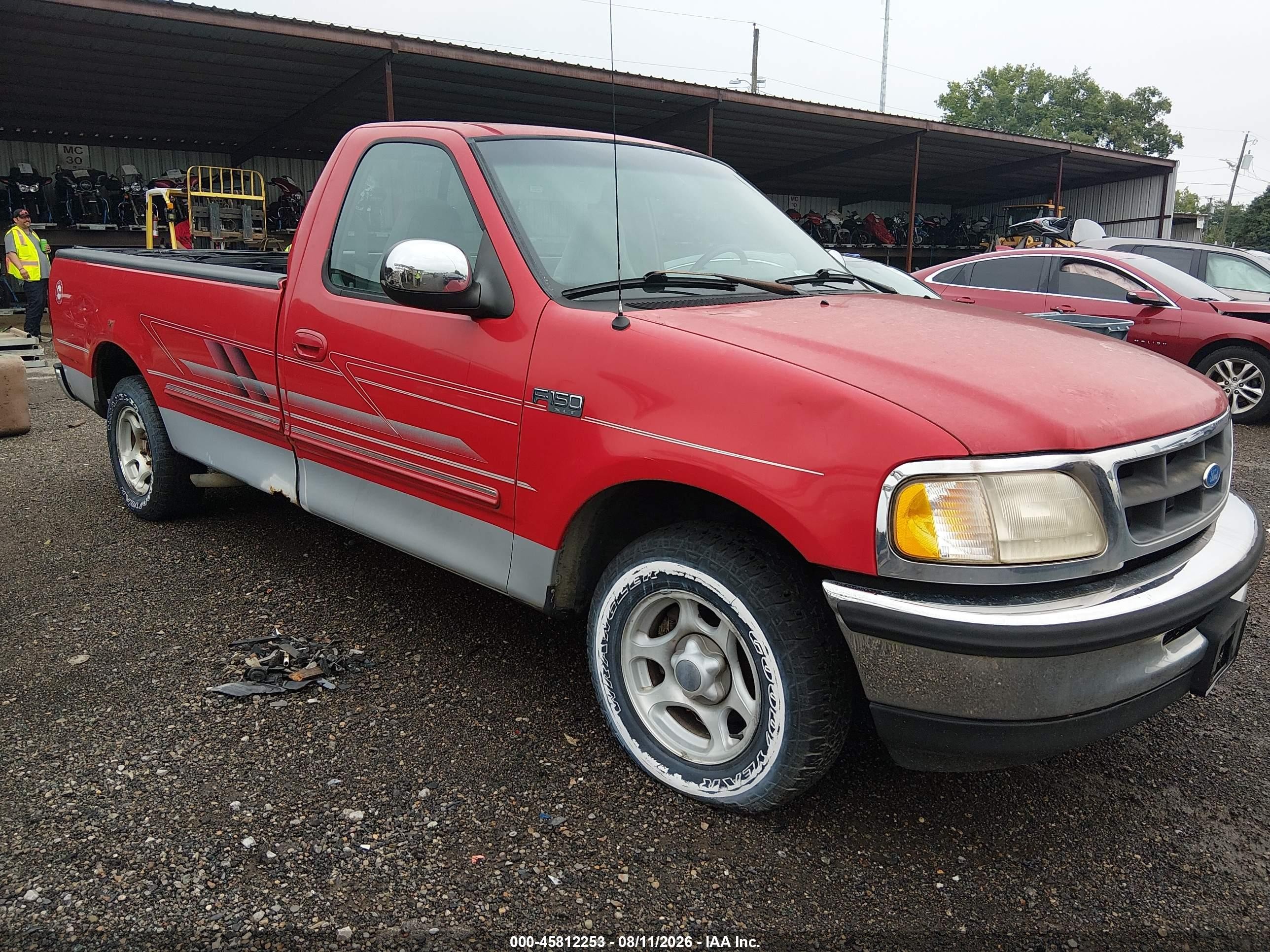 1997 Ford F-150 Standard Lariat/standard/xl/xlt Red vin: 1FTDF17W1VKA72157