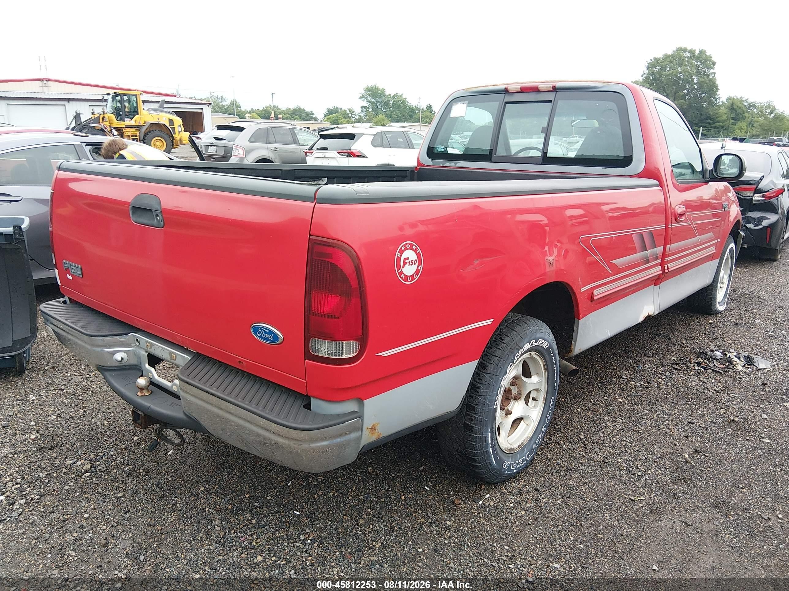 1997 Ford F-150 Standard Lariat/standard/xl/xlt Red vin: 1FTDF17W1VKA72157