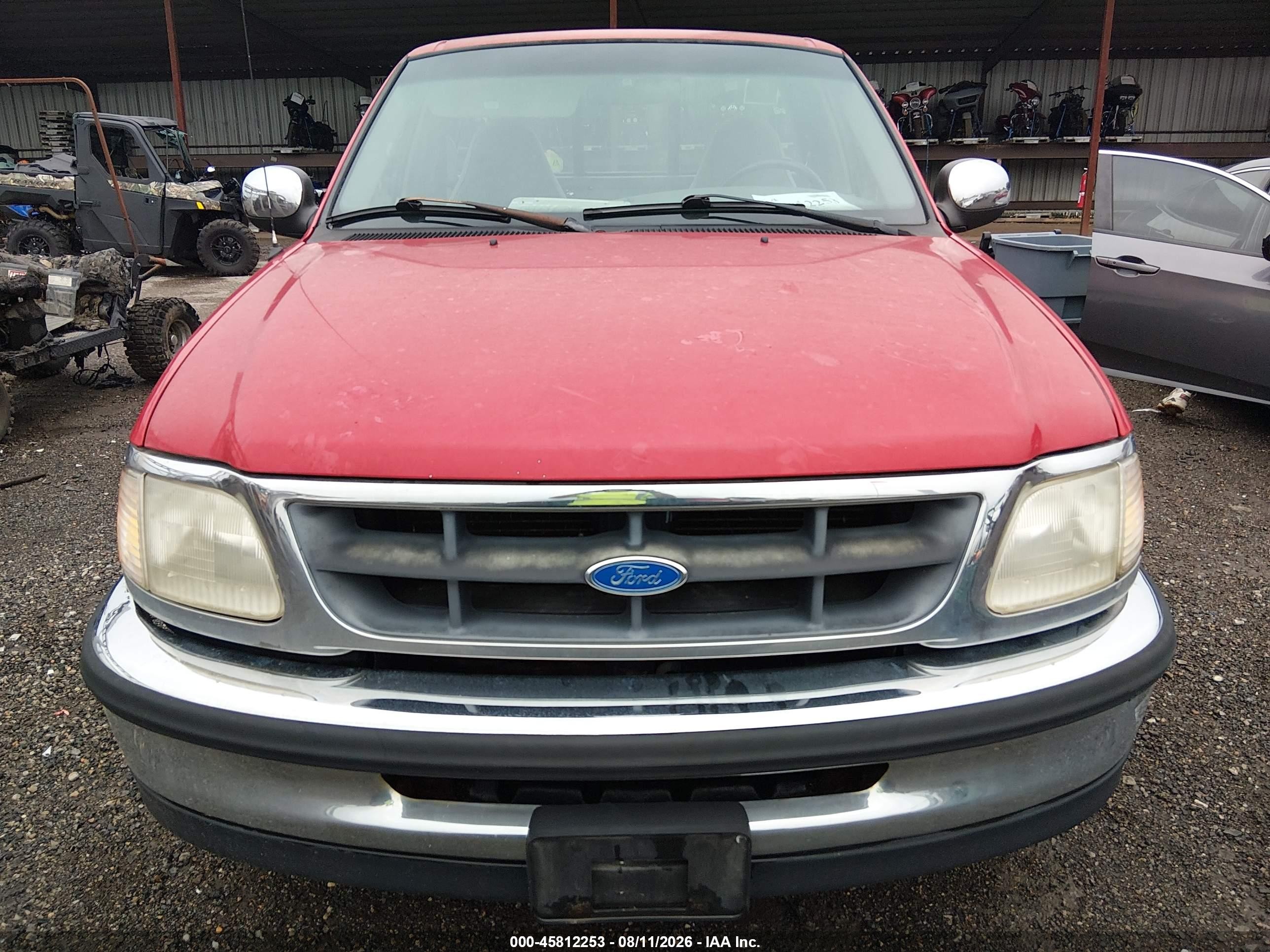 1997 Ford F-150 Standard Lariat/standard/xl/xlt Red vin: 1FTDF17W1VKA72157