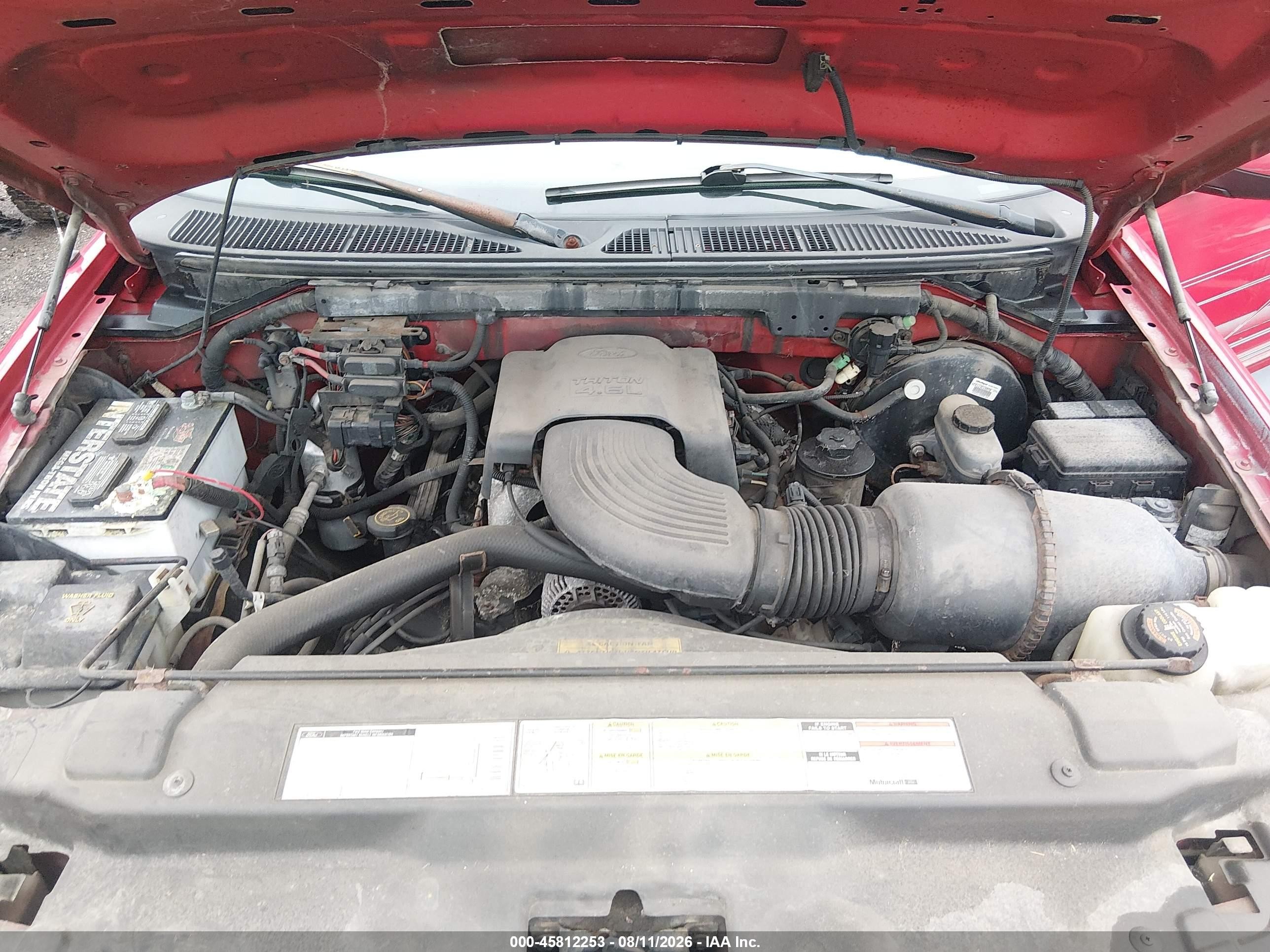 1997 Ford F-150 Standard Lariat/standard/xl/xlt Red vin: 1FTDF17W1VKA72157