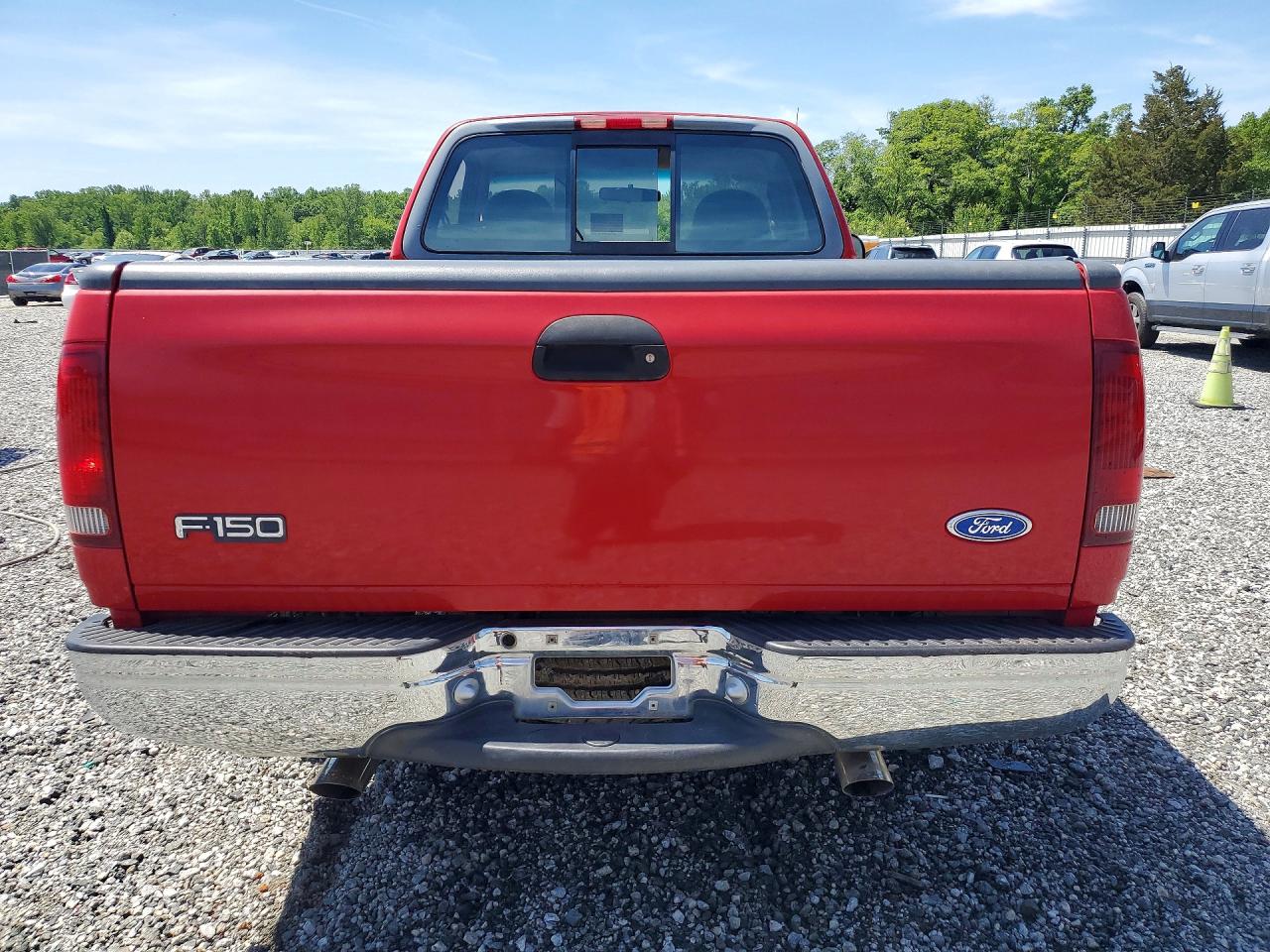 1997 Ford F150 Red vin: 1FTDF17W2VLB11543