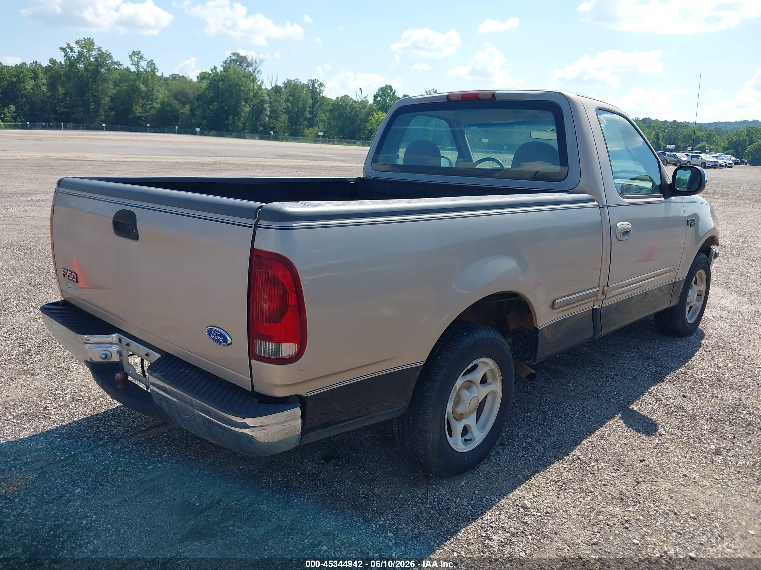 1997 Ford F-150 Standard Lariat/standard/xl/xlt Champagne vin: 1FTDF17W6VNB79106