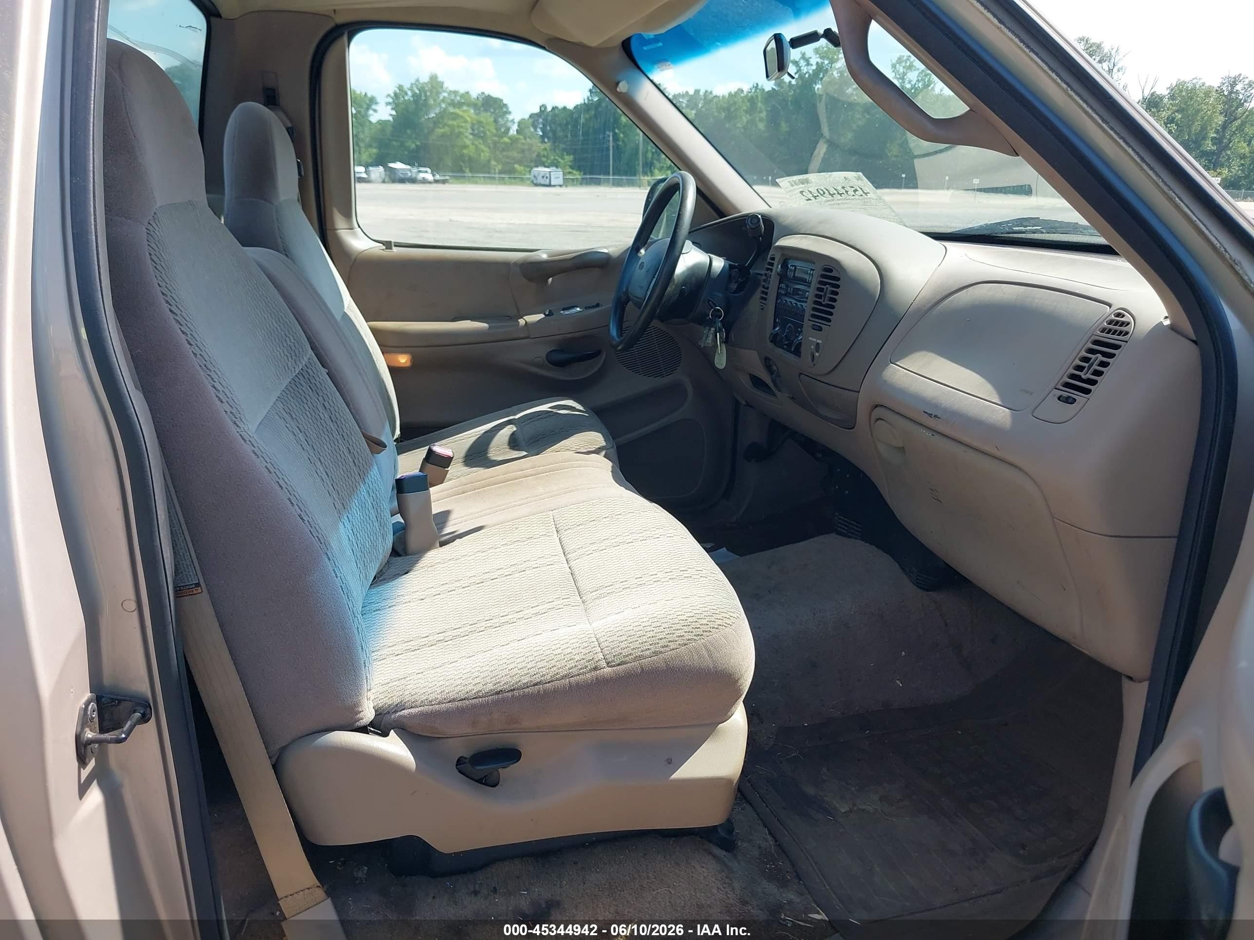 1997 Ford F-150 Standard Lariat/standard/xl/xlt Champagne vin: 1FTDF17W6VNB79106