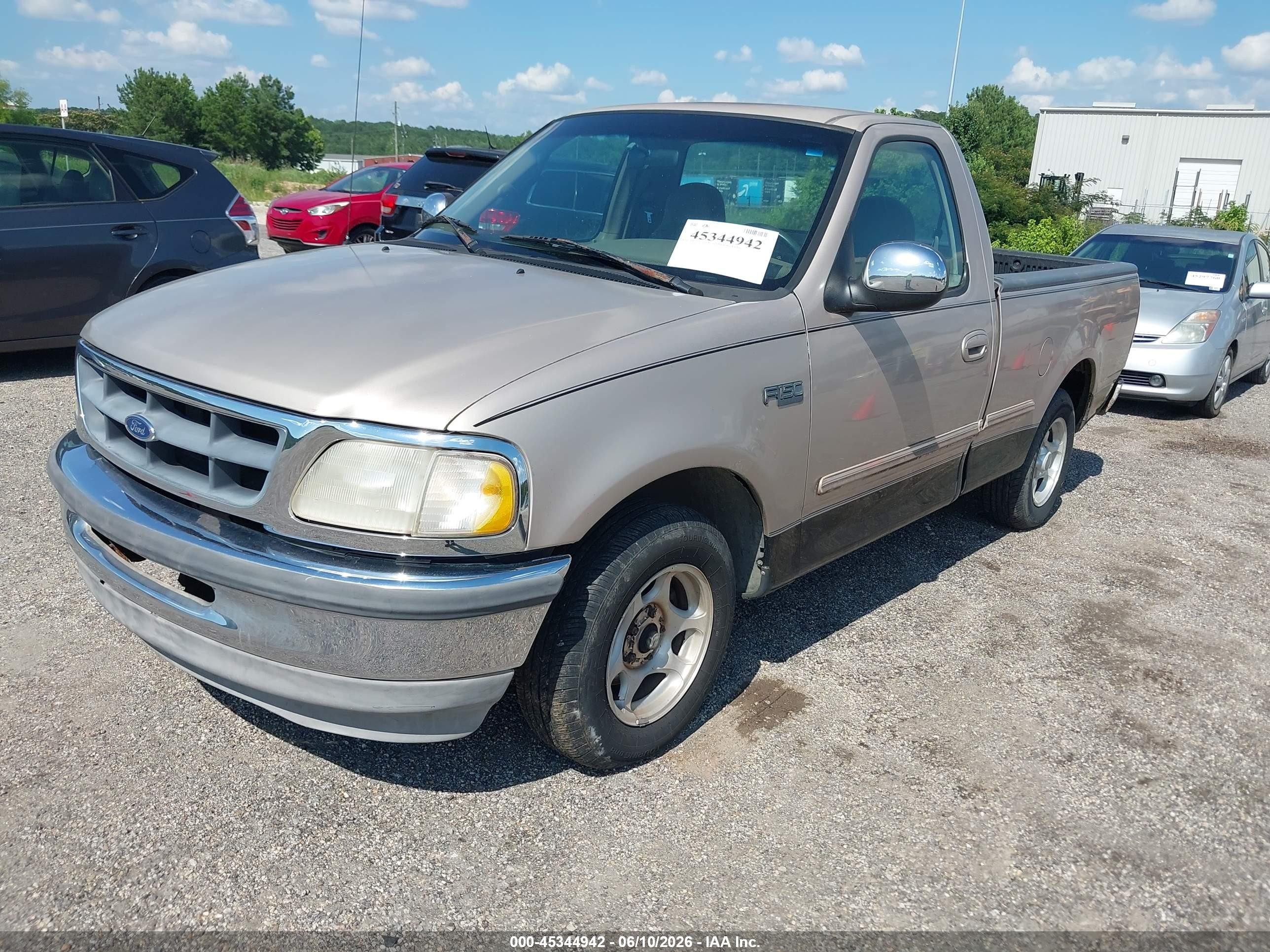 1997 Ford F-150 Standard Lariat/standard/xl/xlt Champagne vin: 1FTDF17W6VNB79106
