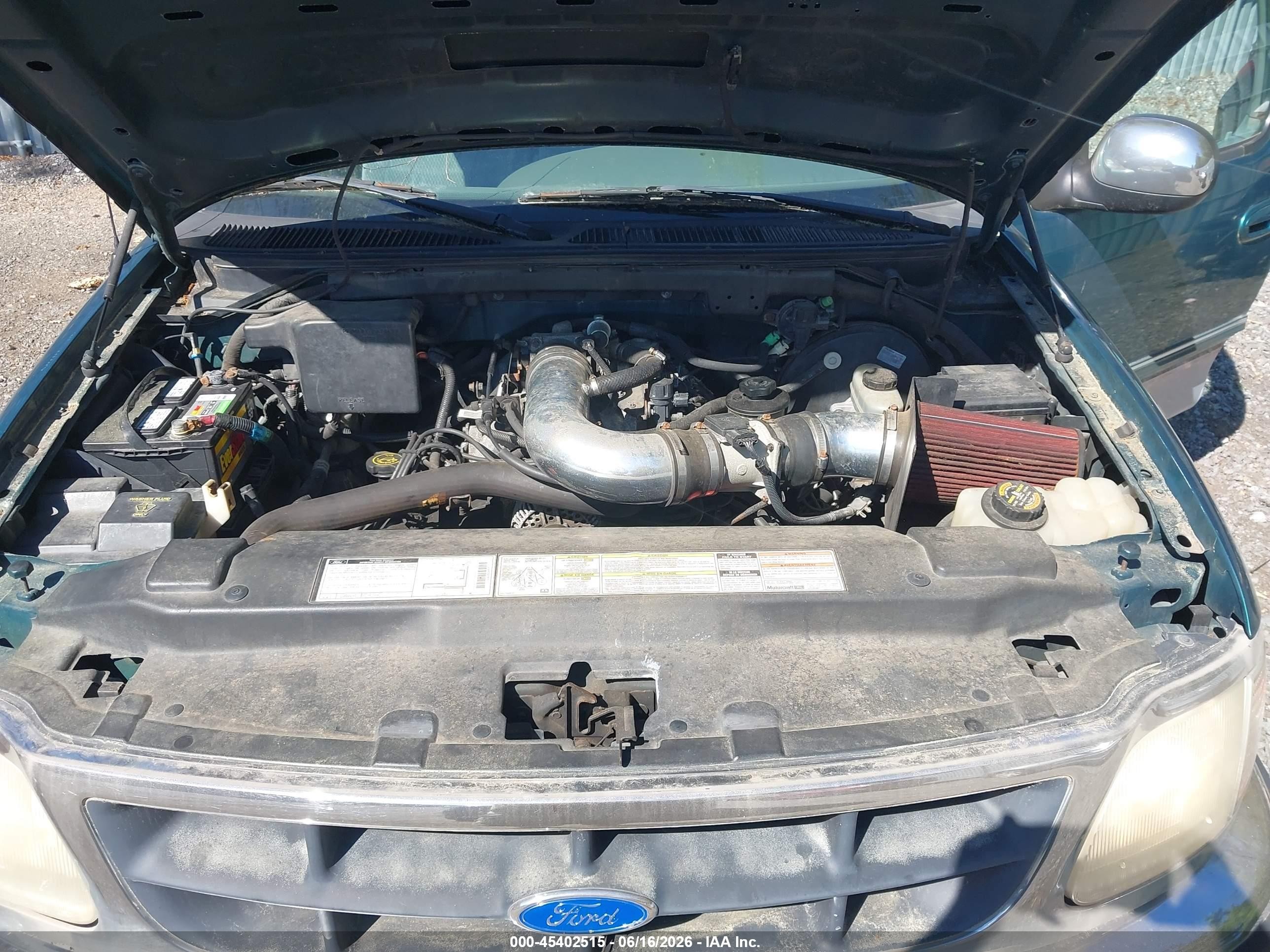 1997 Ford F-150 Standard Lariat/standard/xl/xlt Green vin: 1FTDF17W7VLA12667