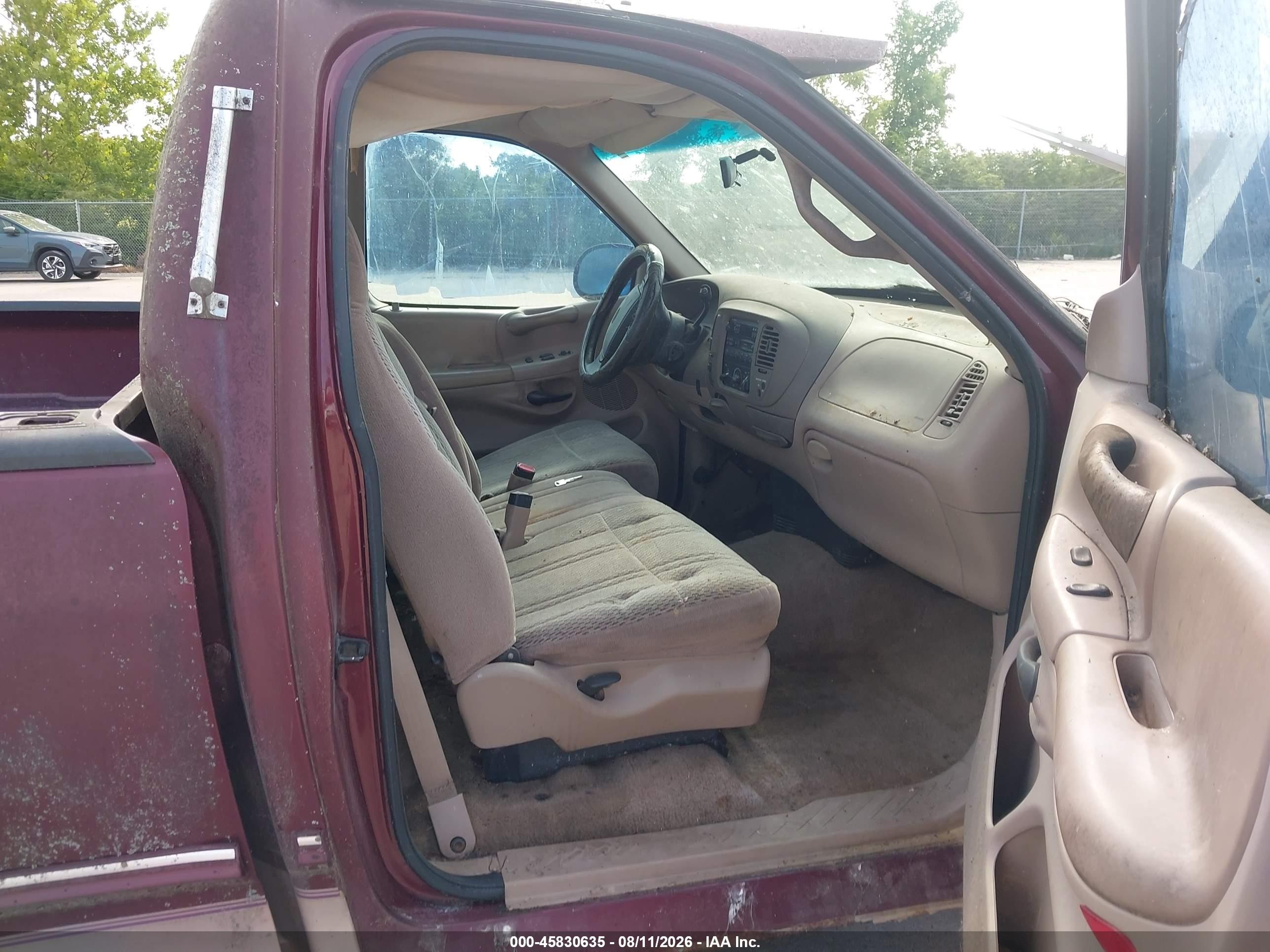 1997 Ford F-150 Standard Lariat/standard/xl/xlt Red vin: 1FTDF17W9VLA12556