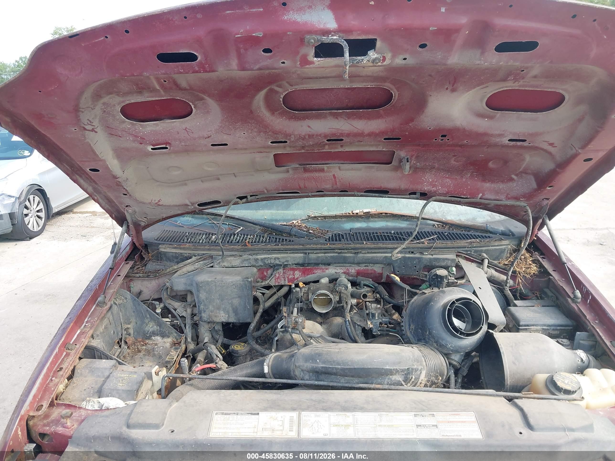 1997 Ford F-150 Standard Lariat/standard/xl/xlt Red vin: 1FTDF17W9VLA12556
