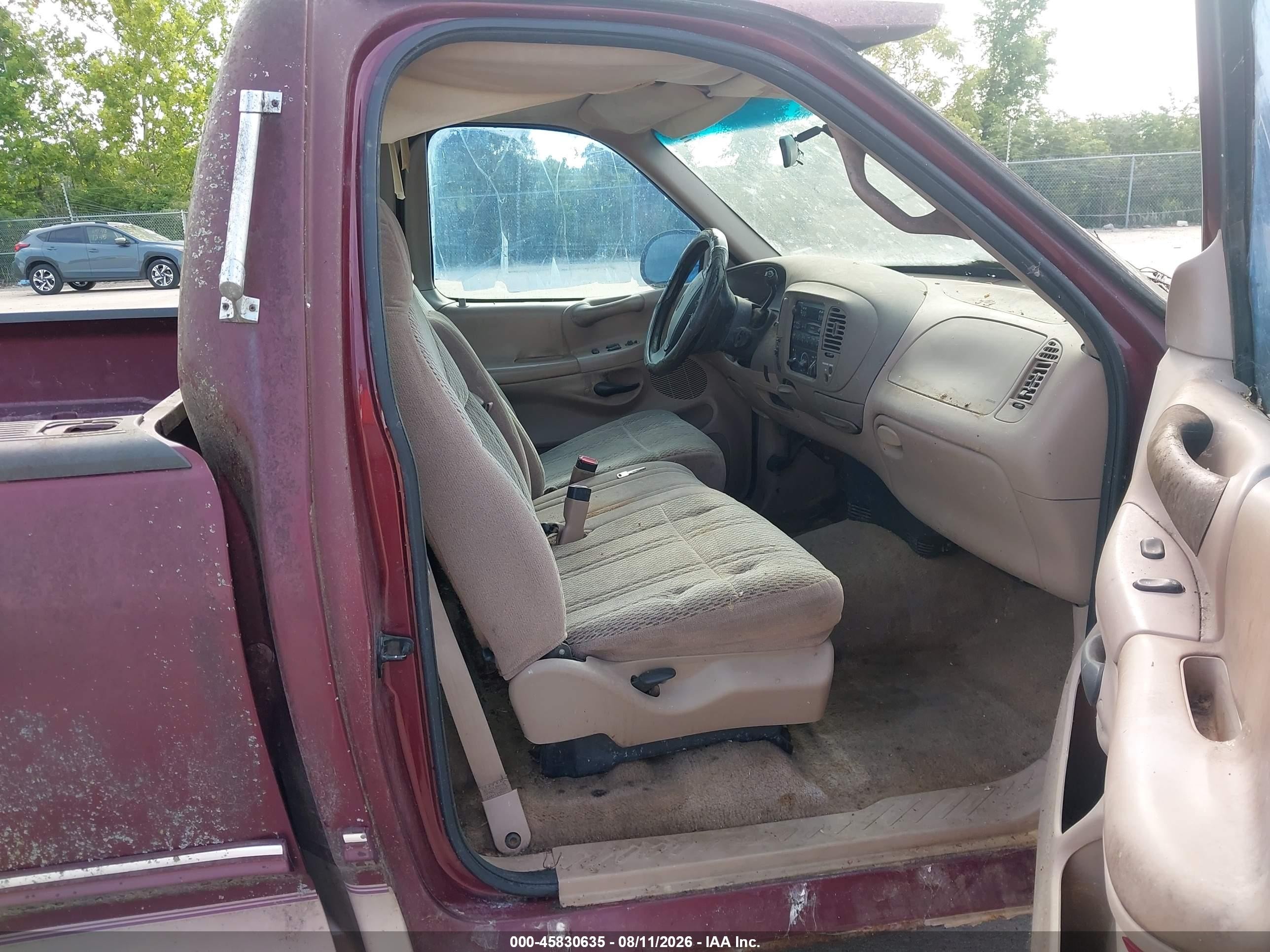1997 Ford F-150 Standard Lariat/standard/xl/xlt Red vin: 1FTDF17W9VLA12556