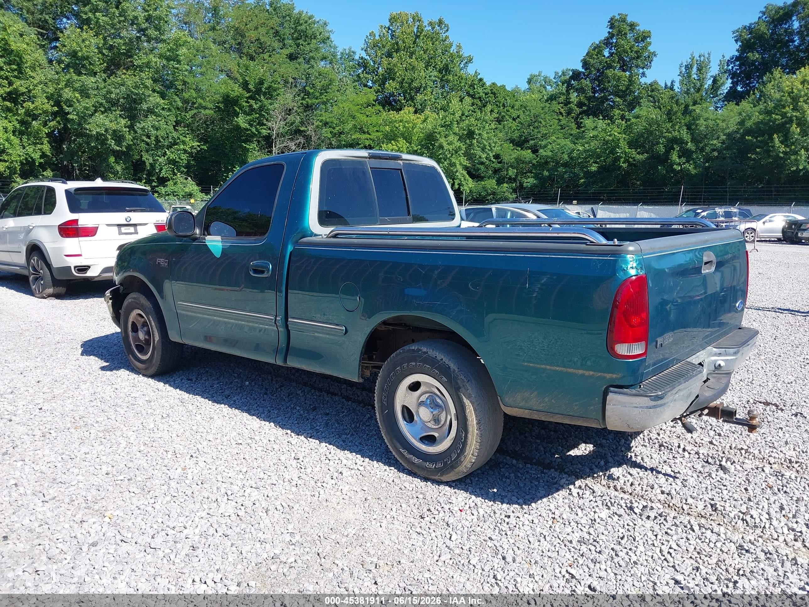 1997 Ford F-150 Standard Lariat/standard/xl/xlt Green vin: 1FTDF17WXVNC27593