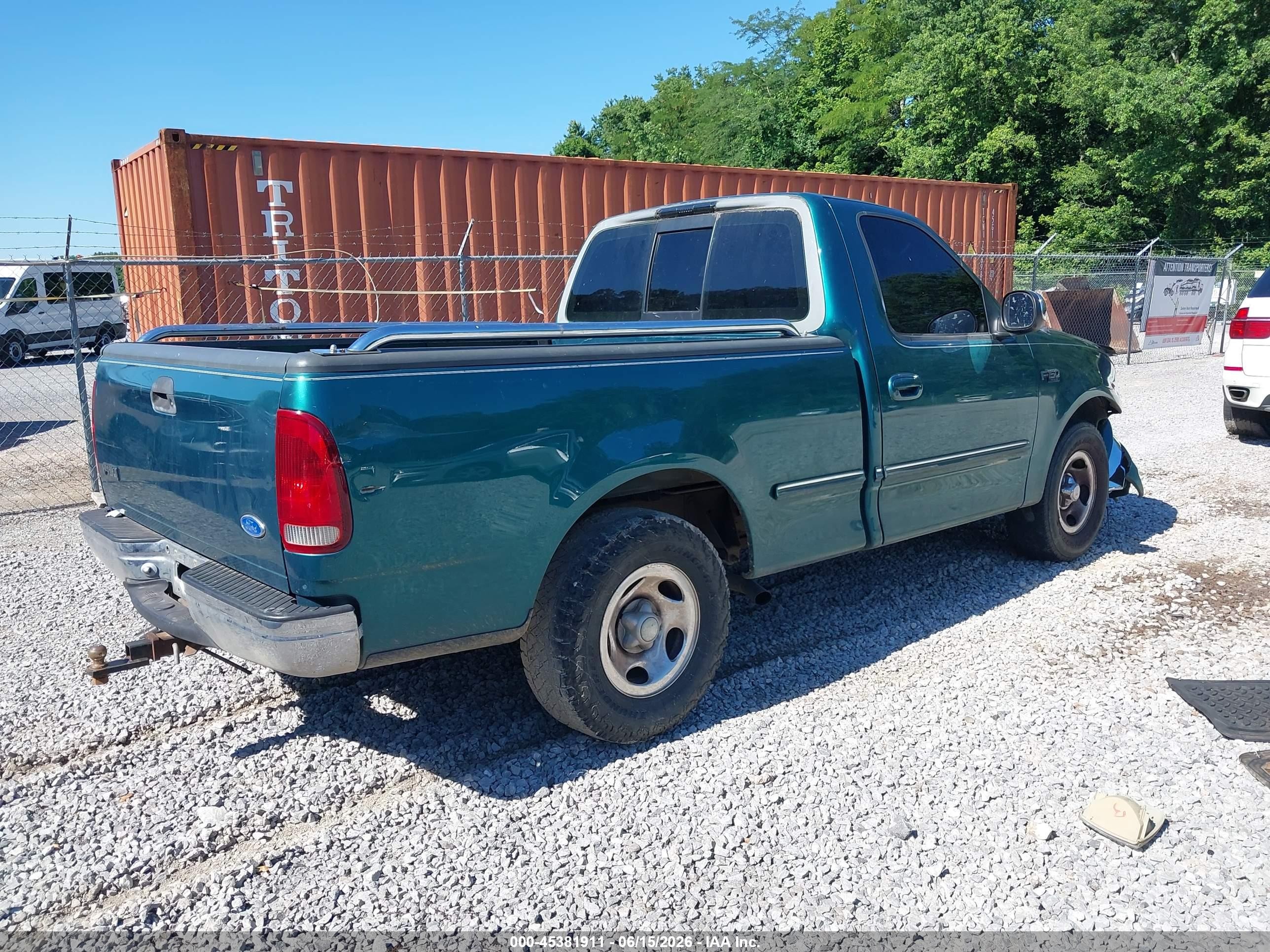 1997 Ford F-150 Standard Lariat/standard/xl/xlt Green vin: 1FTDF17WXVNC27593
