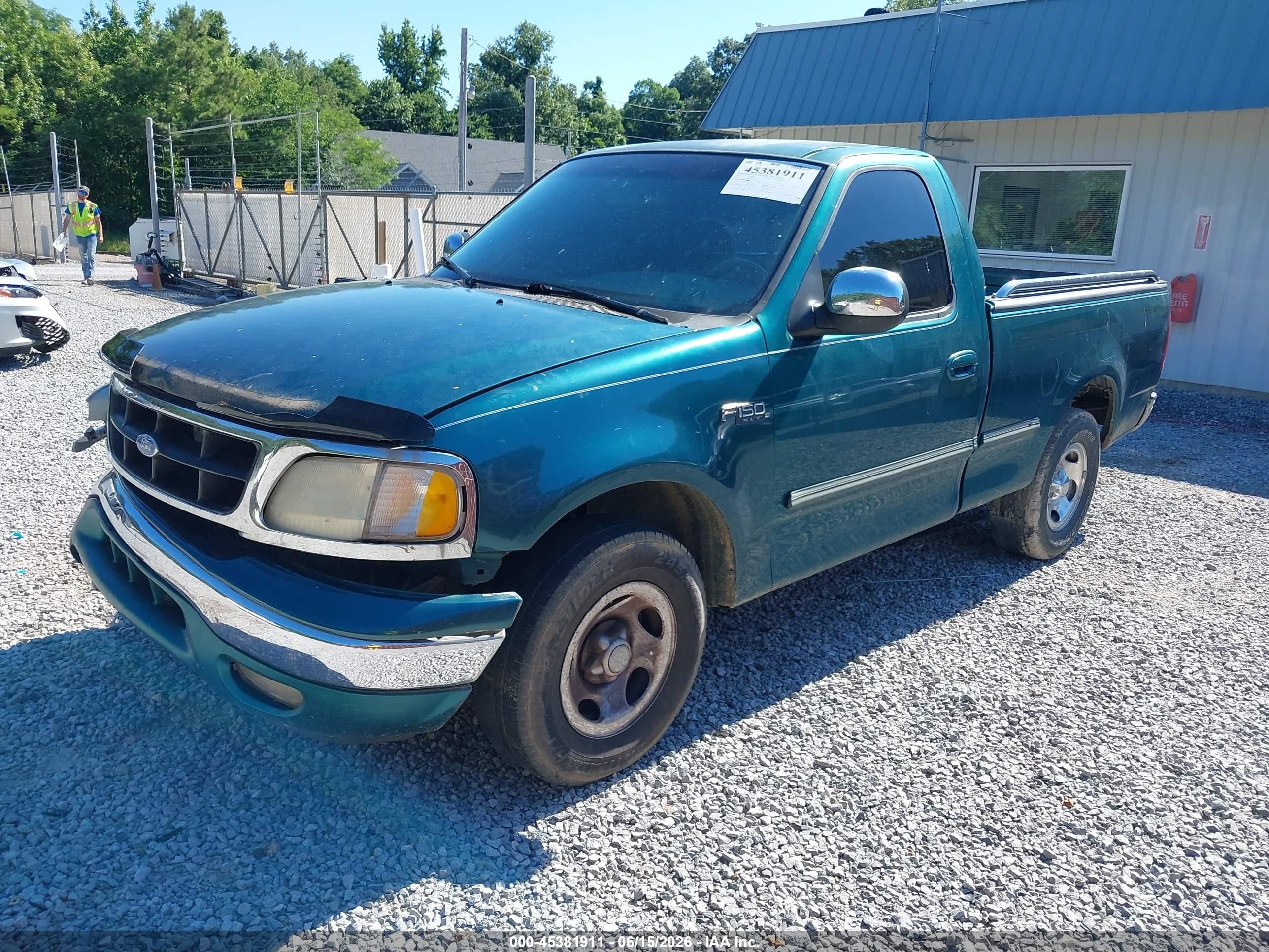 1997 Ford F-150 Standard Lariat/standard/xl/xlt Green vin: 1FTDF17WXVNC27593