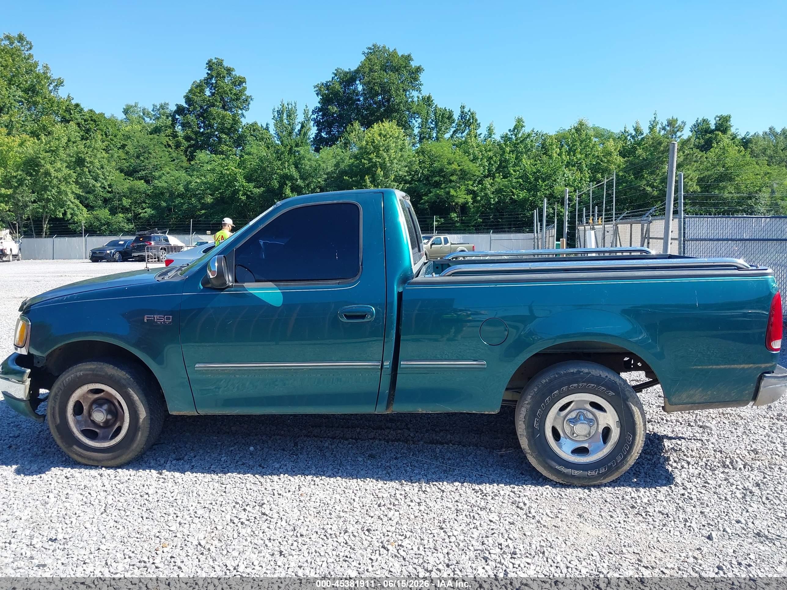 1997 Ford F-150 Standard Lariat/standard/xl/xlt Green vin: 1FTDF17WXVNC27593