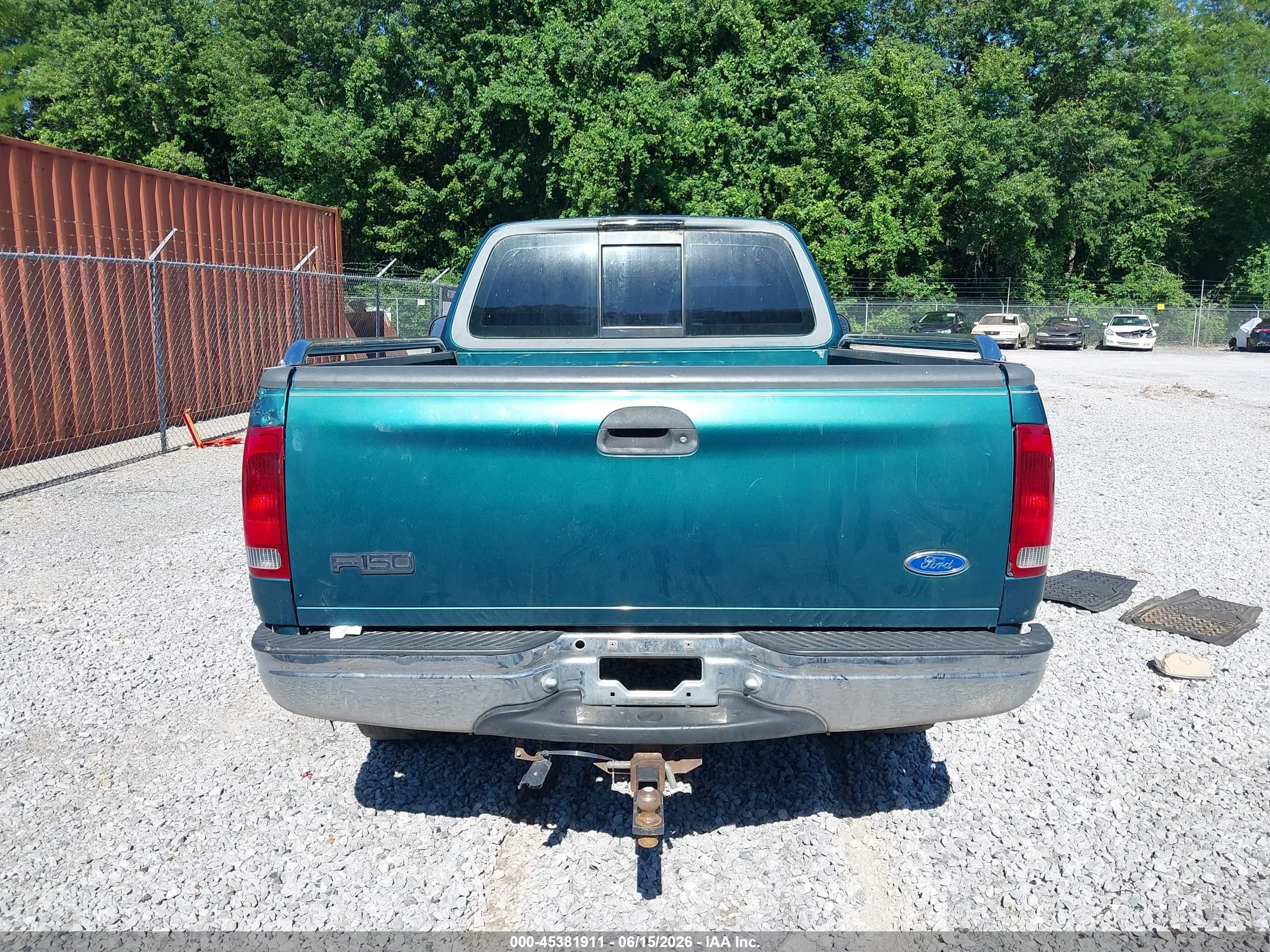 1997 Ford F-150 Standard Lariat/standard/xl/xlt Green vin: 1FTDF17WXVNC27593