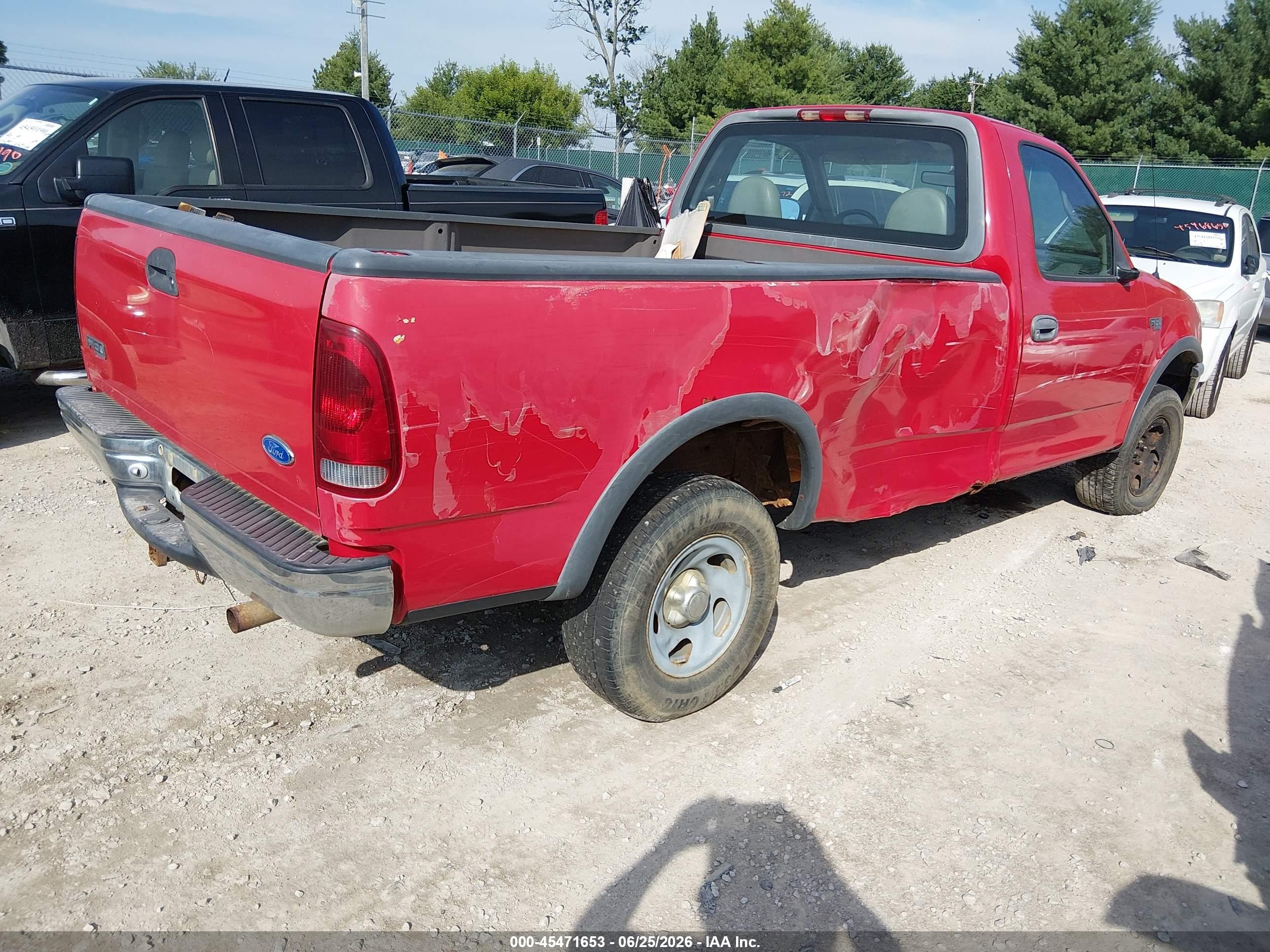 1997 Ford F-150 Standard Standard/xl/xlt Красный vin: 1FTDF1826VNC35704