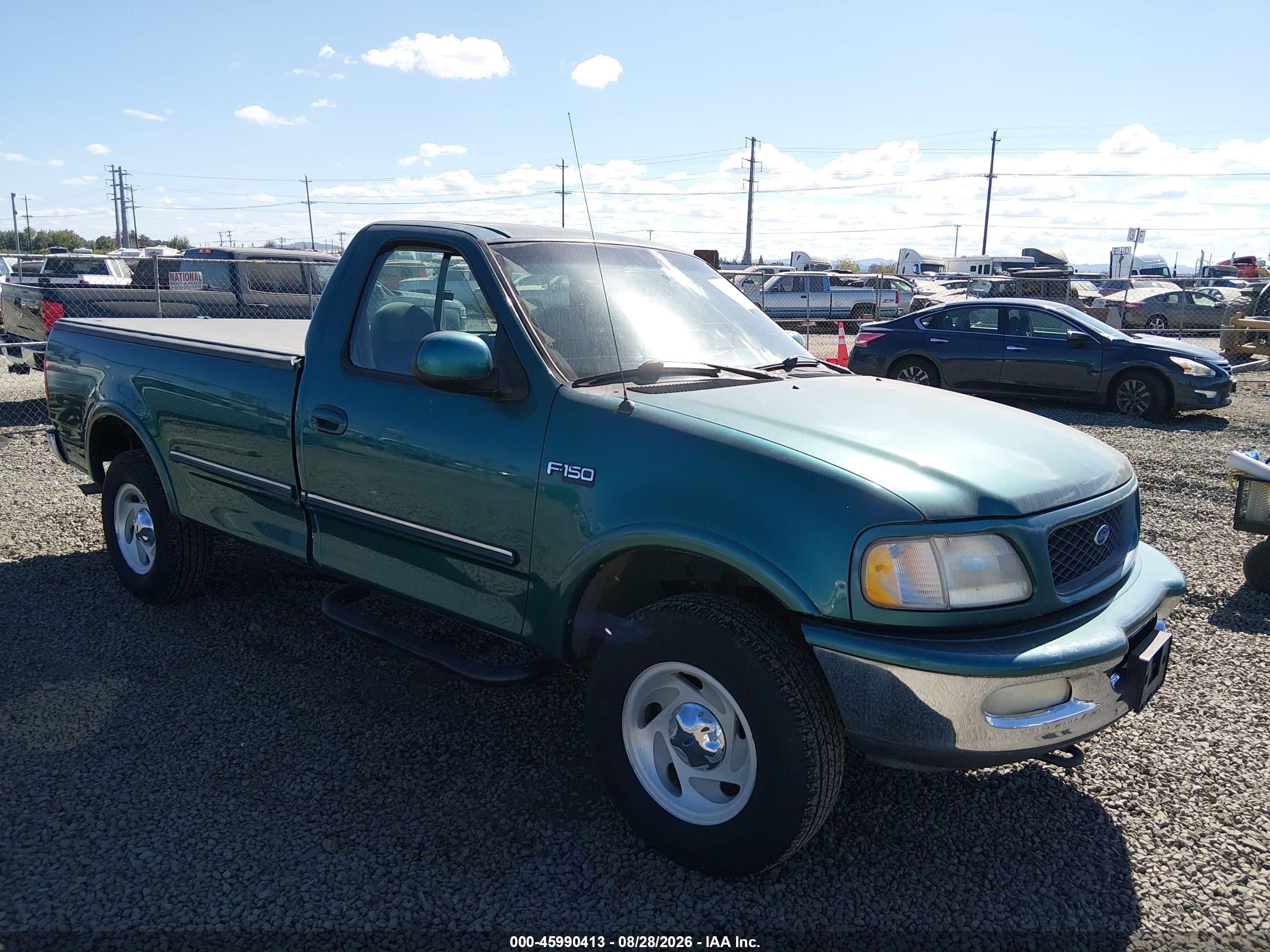 1997 Ford F-150 Lariat/standard/xl/xlt Green vin: 1FTDF1864VLB28925