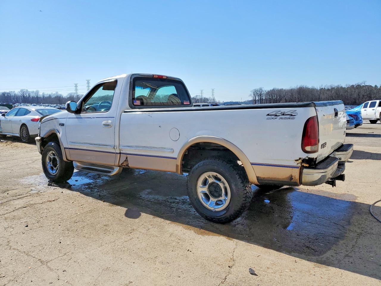 1997 Ford F150 White vin: 1FTDF18W3VNA65711
