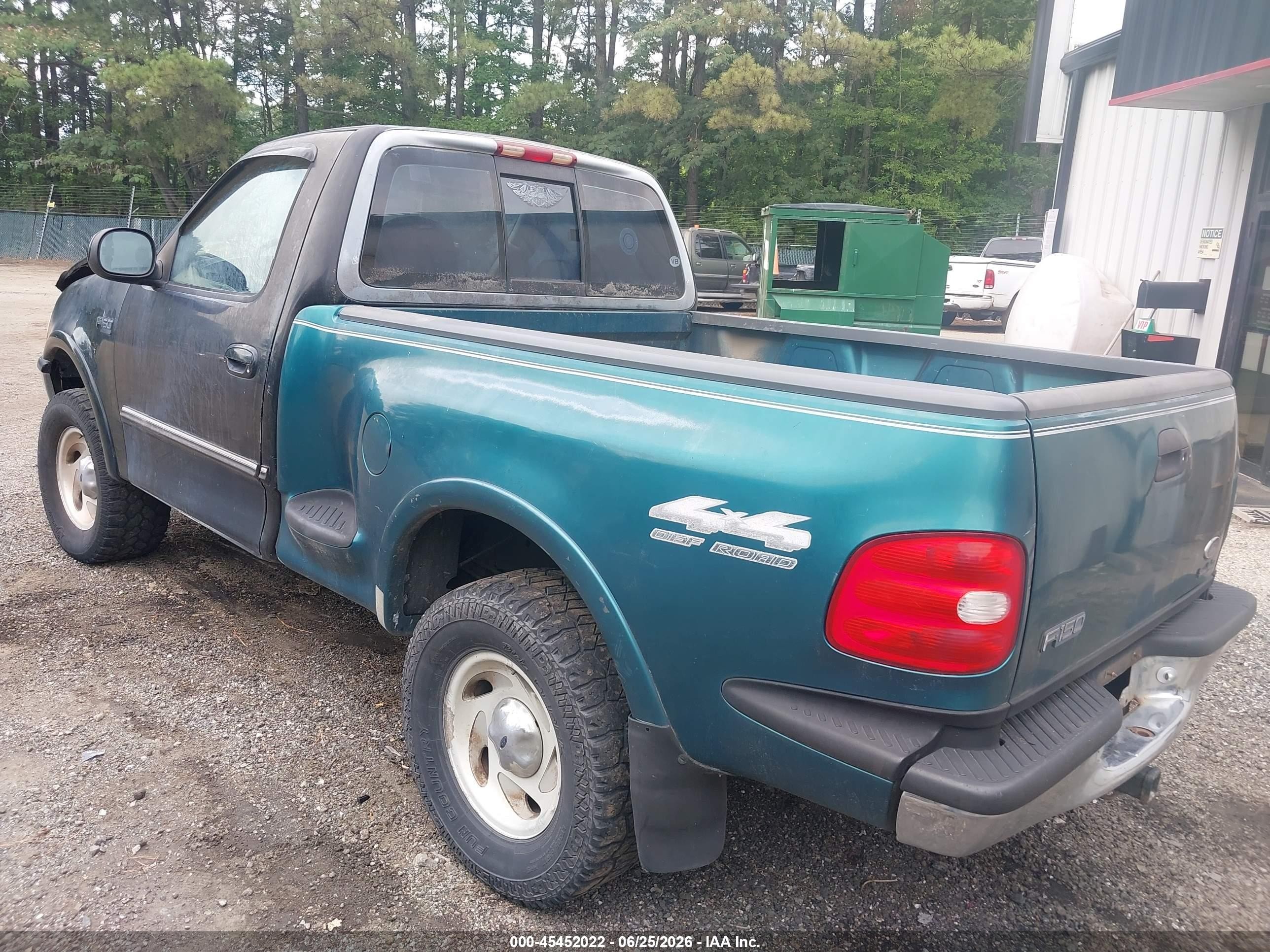 1997 Ford F-150 Standard Lariat/standard/xl/xlt Black vin: 1FTDF18W4VNA74045