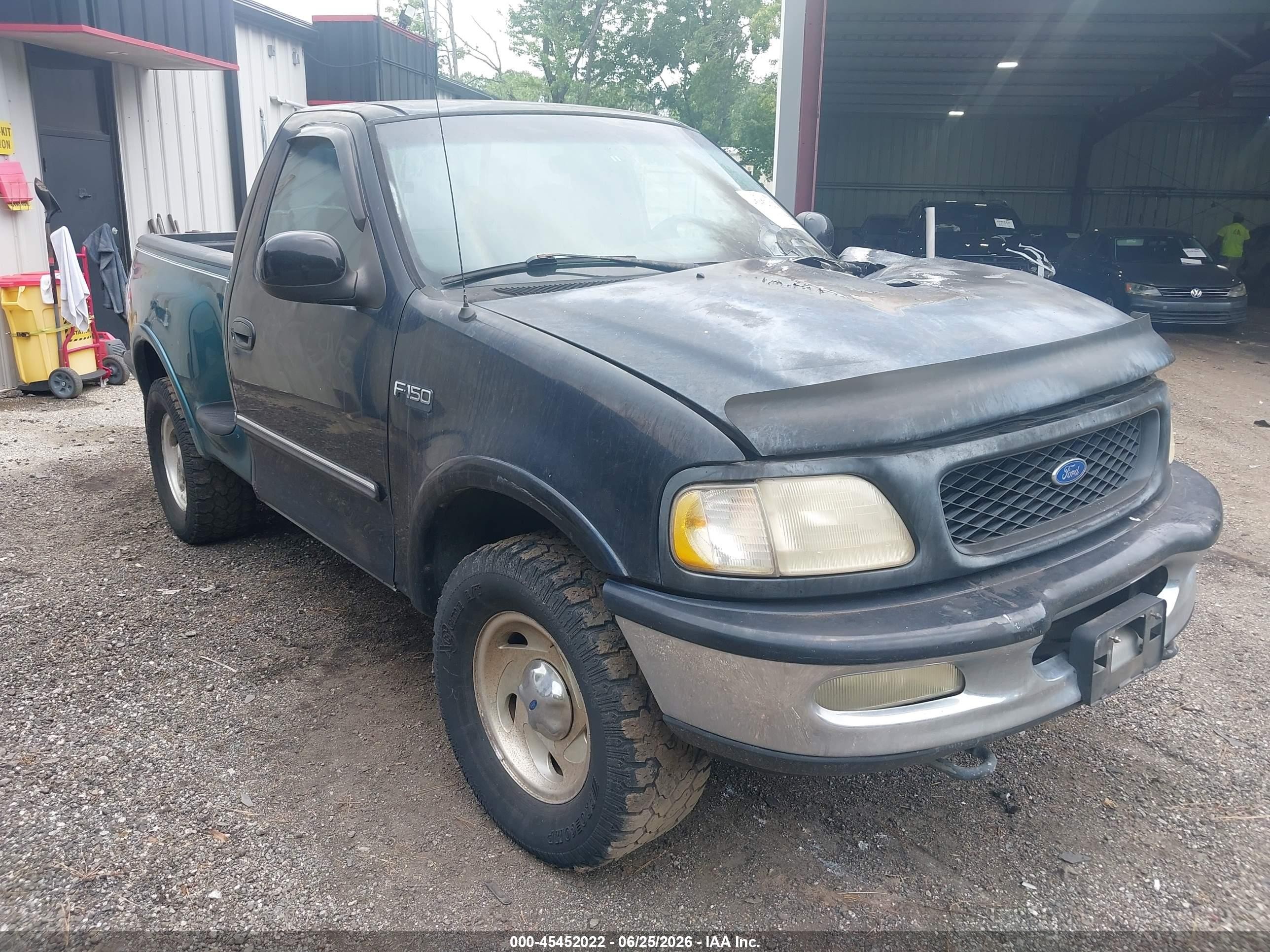 1997 Ford F-150 Standard Lariat/standard/xl/xlt Black vin: 1FTDF18W4VNA74045