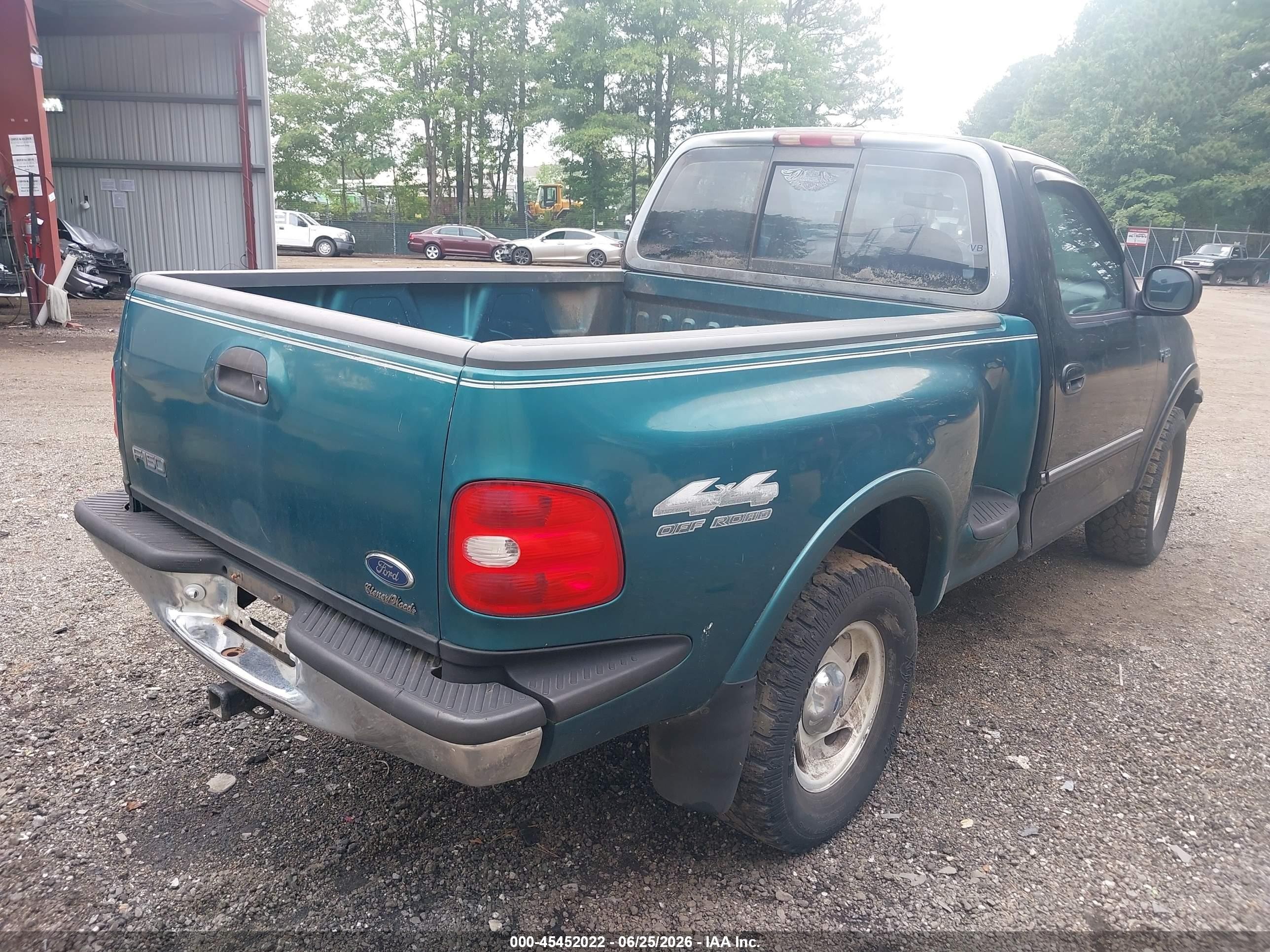 1997 Ford F-150 Standard Lariat/standard/xl/xlt Black vin: 1FTDF18W4VNA74045