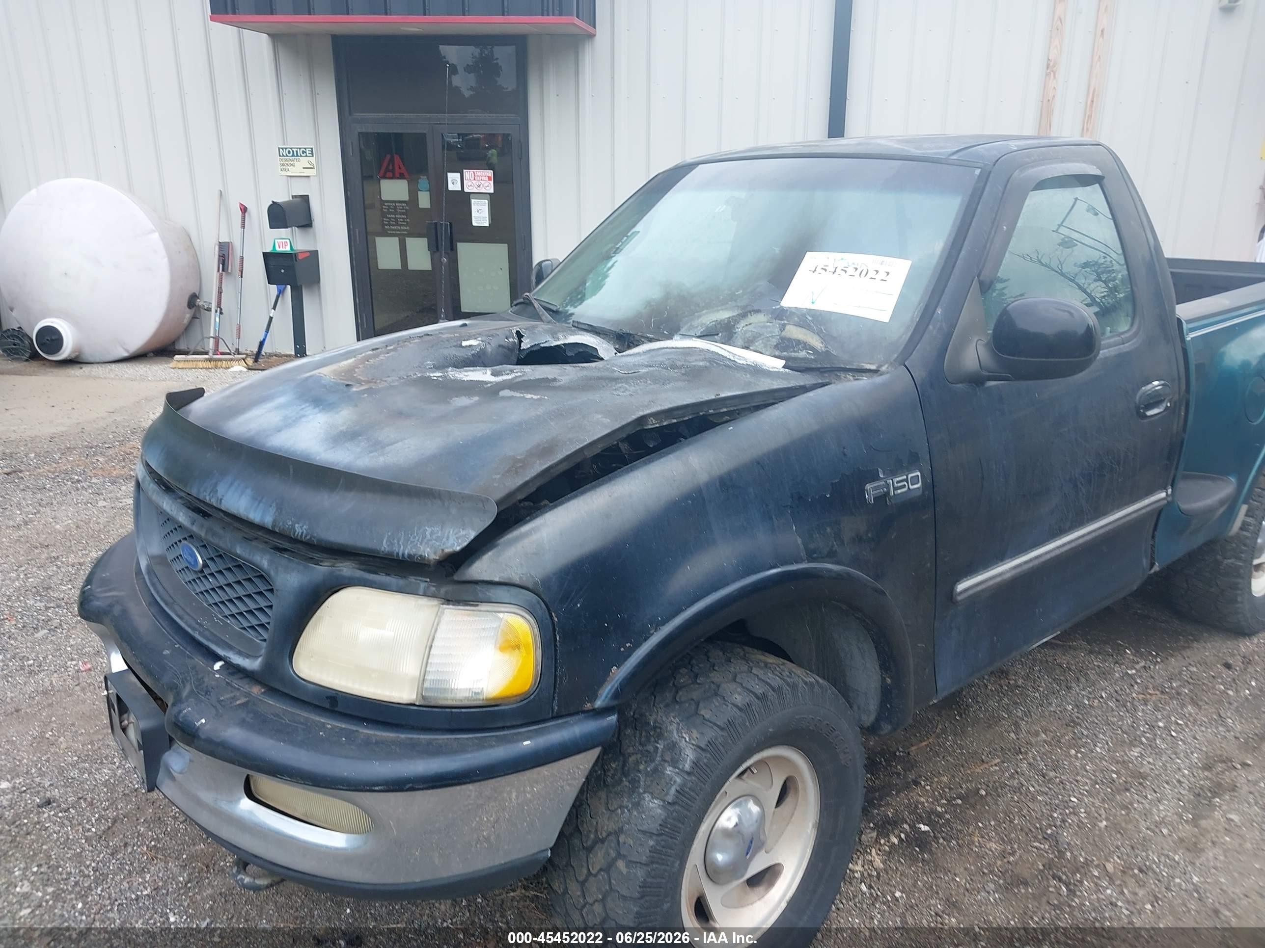 1997 Ford F-150 Standard Lariat/standard/xl/xlt Black vin: 1FTDF18W4VNA74045