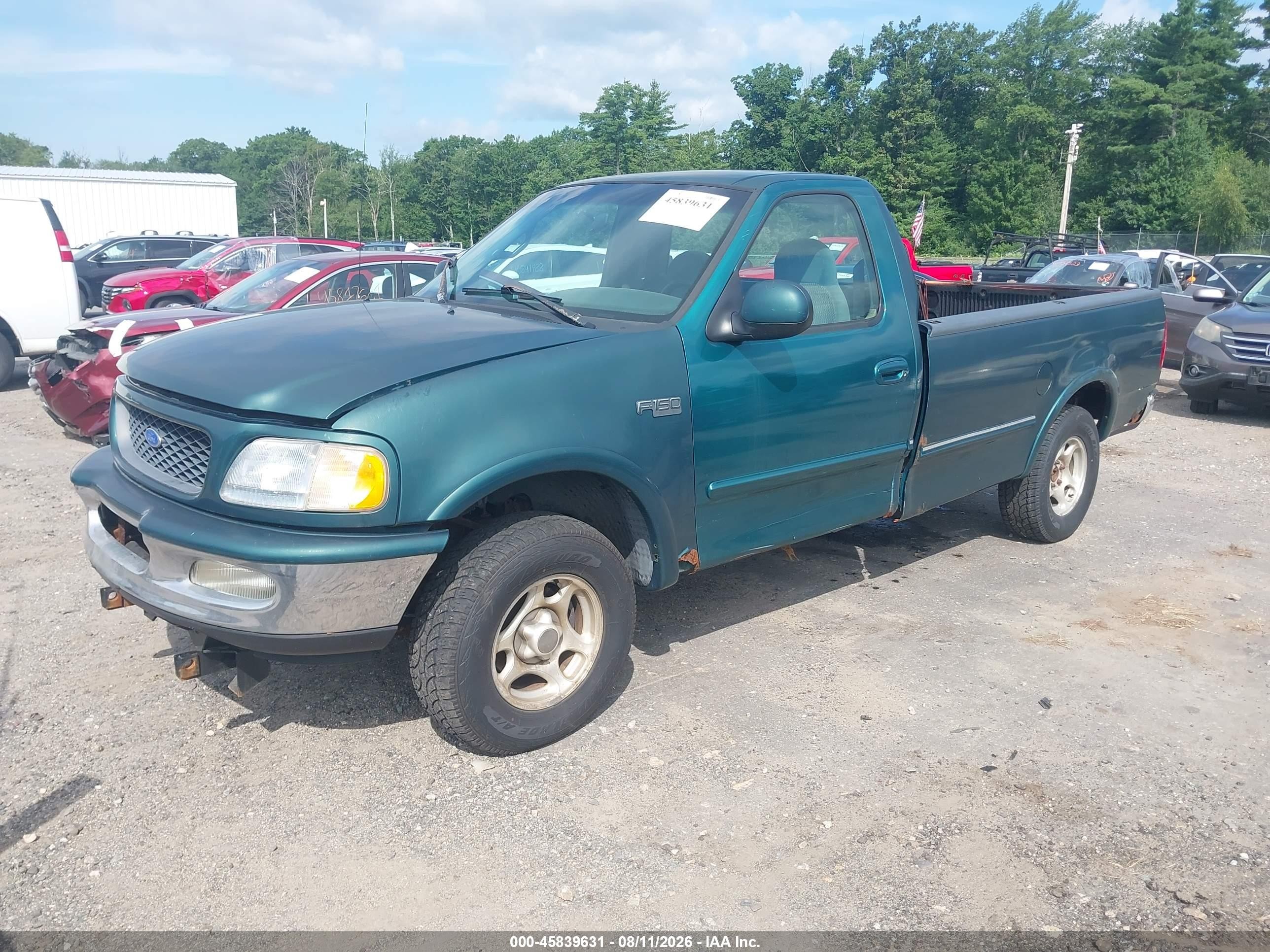 1997 Ford F-150 Standard   Green vin: 1FTDF18W7VND02152