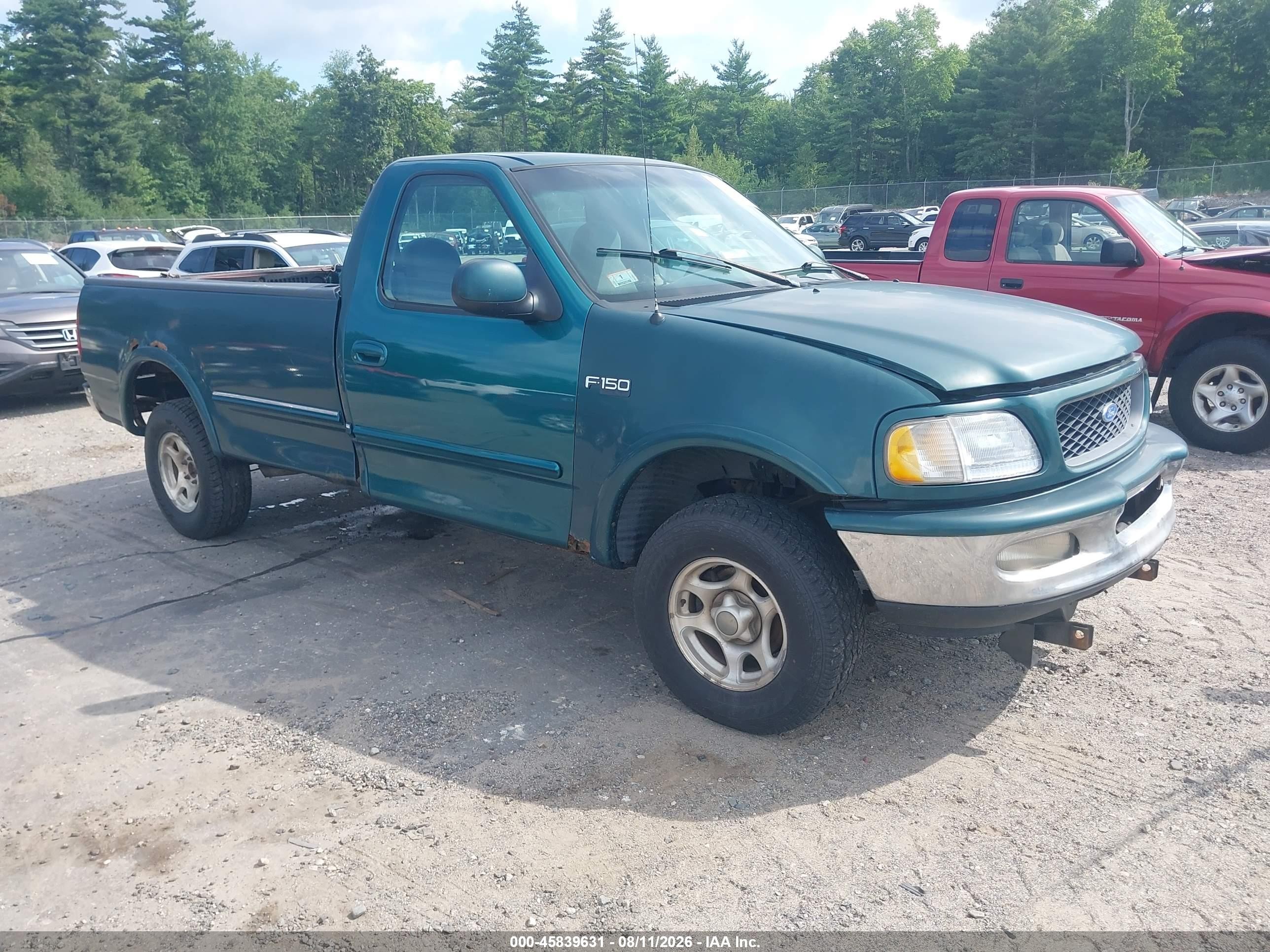 1997 Ford F-150 Standard   Green vin: 1FTDF18W7VND02152
