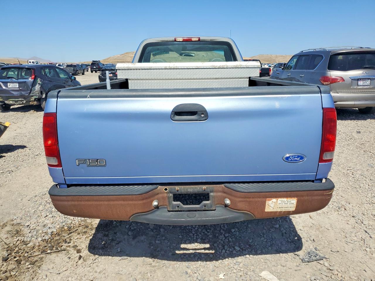1997 Ford F150 Blue vin: 1FTDF18W8VKC61869