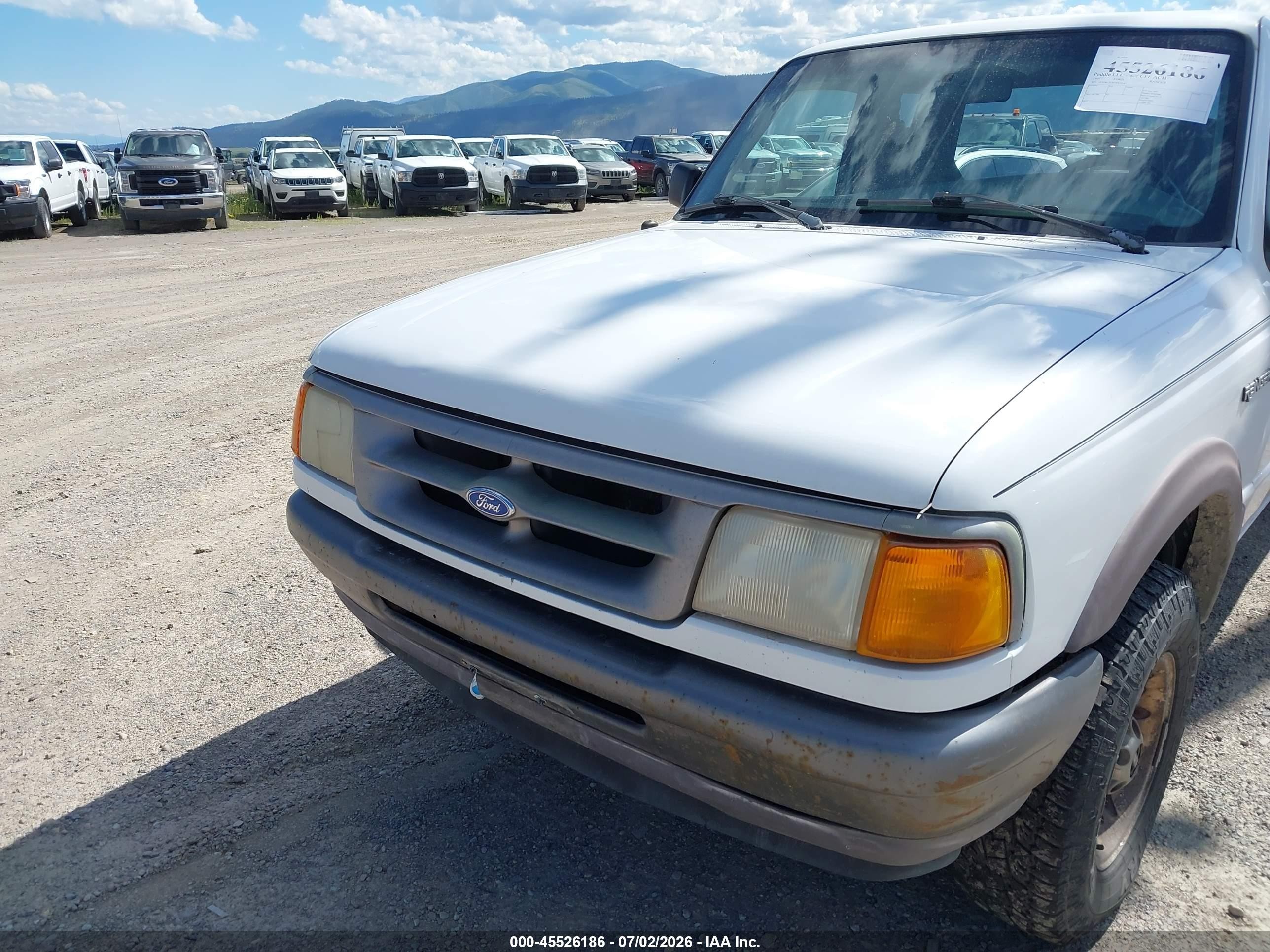 1997 Ford Ranger Splash/stx/xl/xlt Белый vin: 1FTDR15U8VPA94247