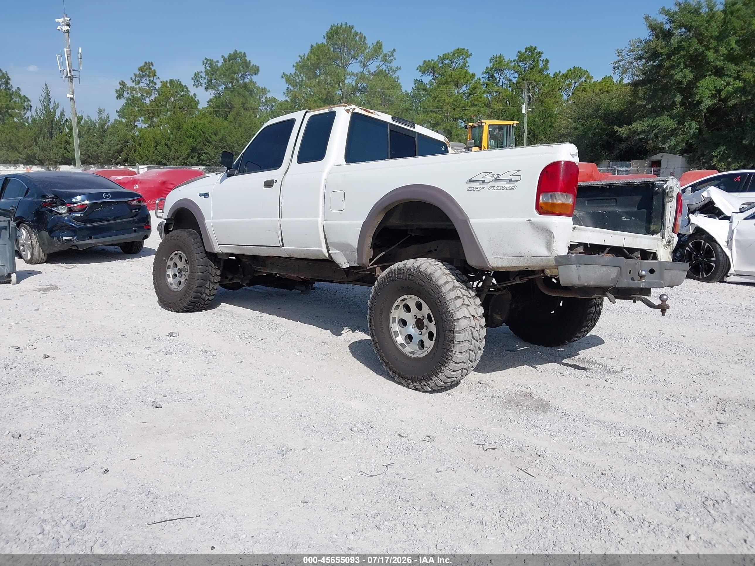 1997 Ford Ranger Splash/stx/xlt Белый vin: 1FTDR15X0VTA29247