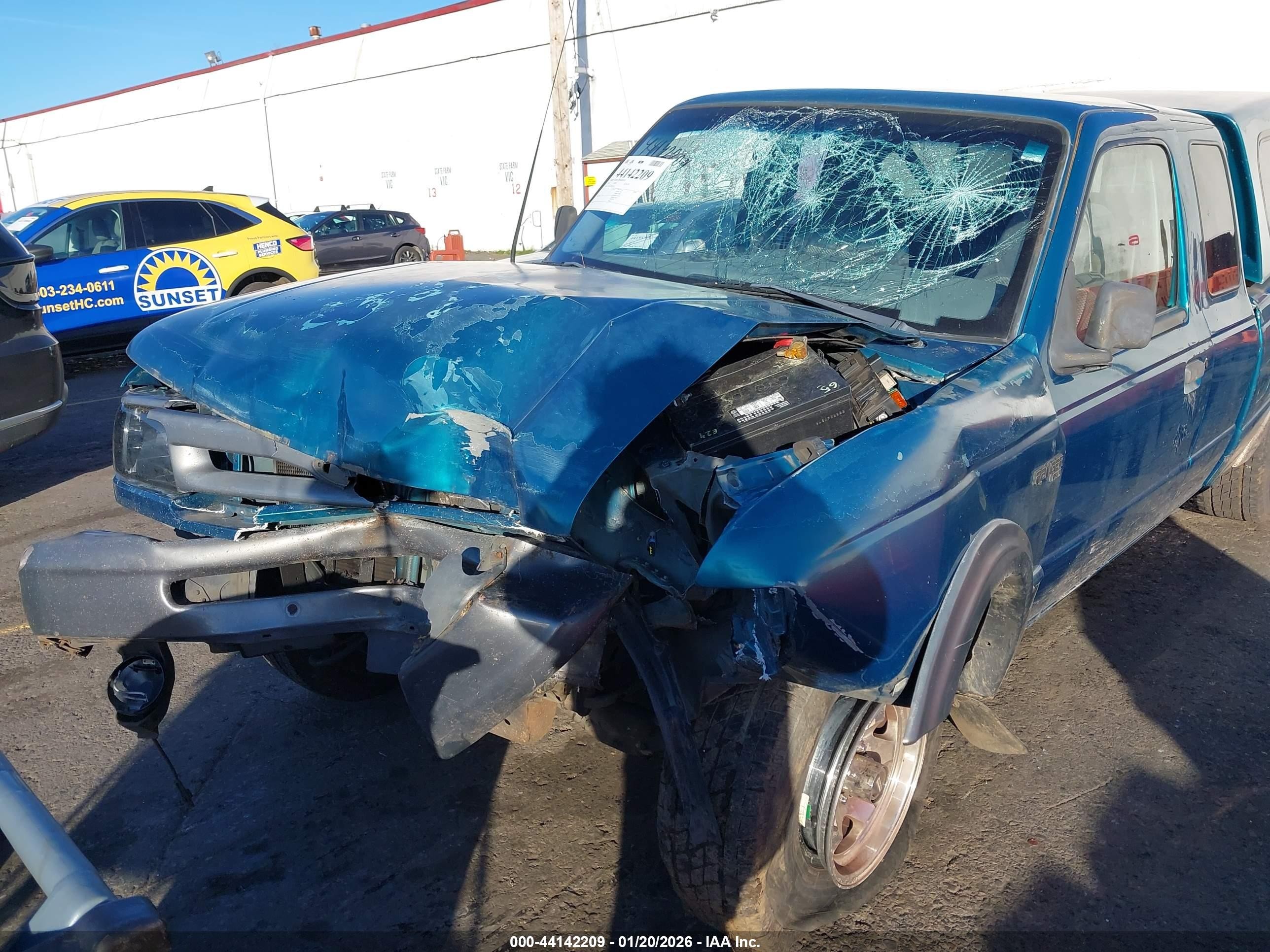 1993 Ford Ranger Super Cab Green vin: 1FTDR15X8PPB73253