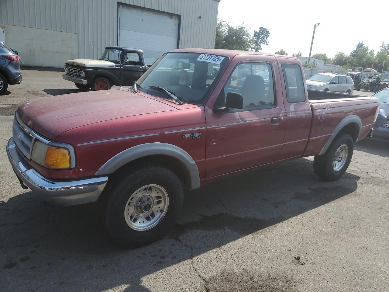 1993 Ford Ranger Super Cab Red vin: 1FTDR15X8PTA44937