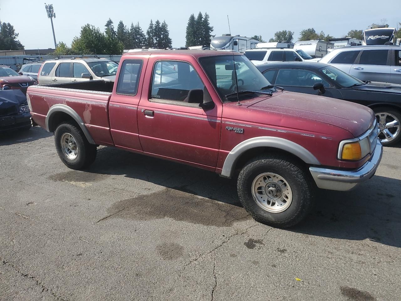 1993 Ford Ranger Super Cab Red vin: 1FTDR15X8PTA44937
