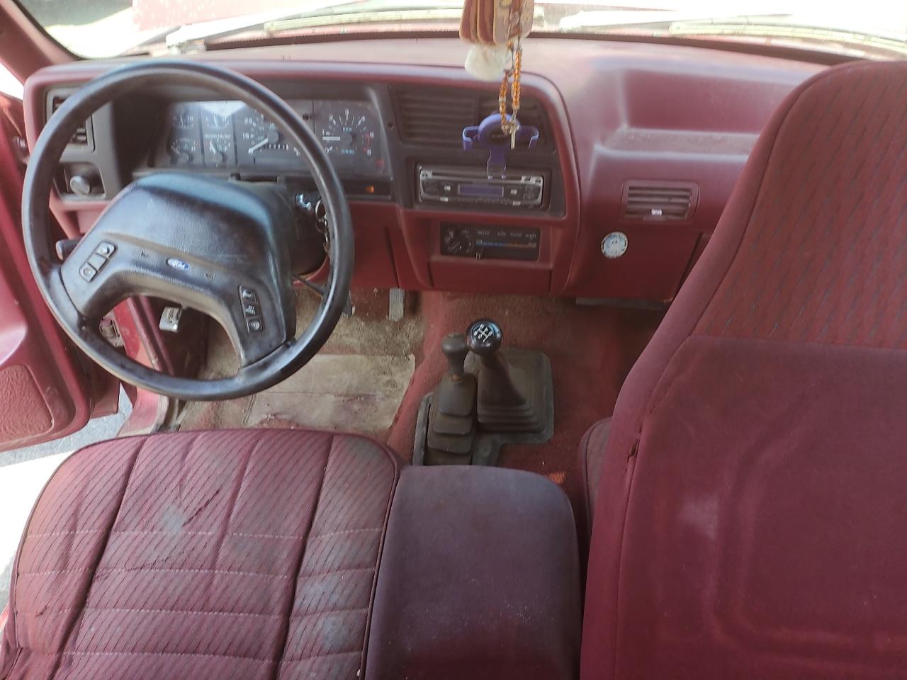 1993 Ford Ranger Super Cab Red vin: 1FTDR15X8PTA44937