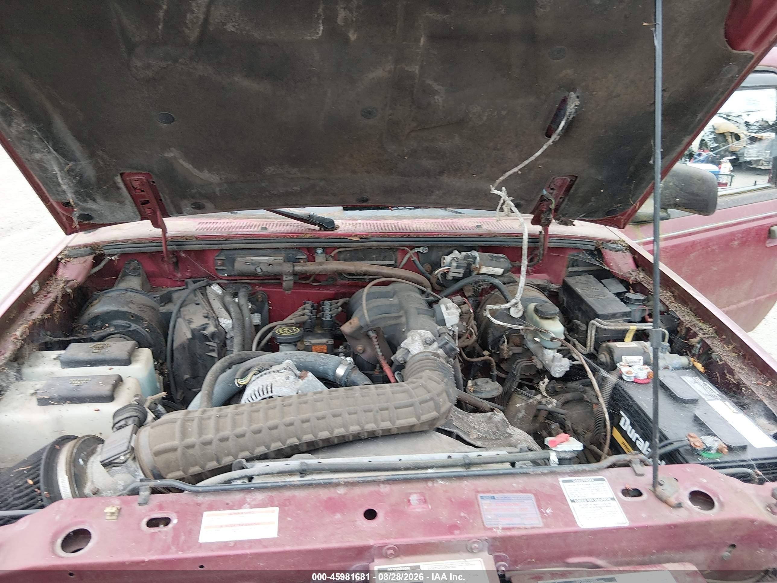 1995 Ford Ranger Super Cab Burgundy vin: 1FTDR15X8SPA59844