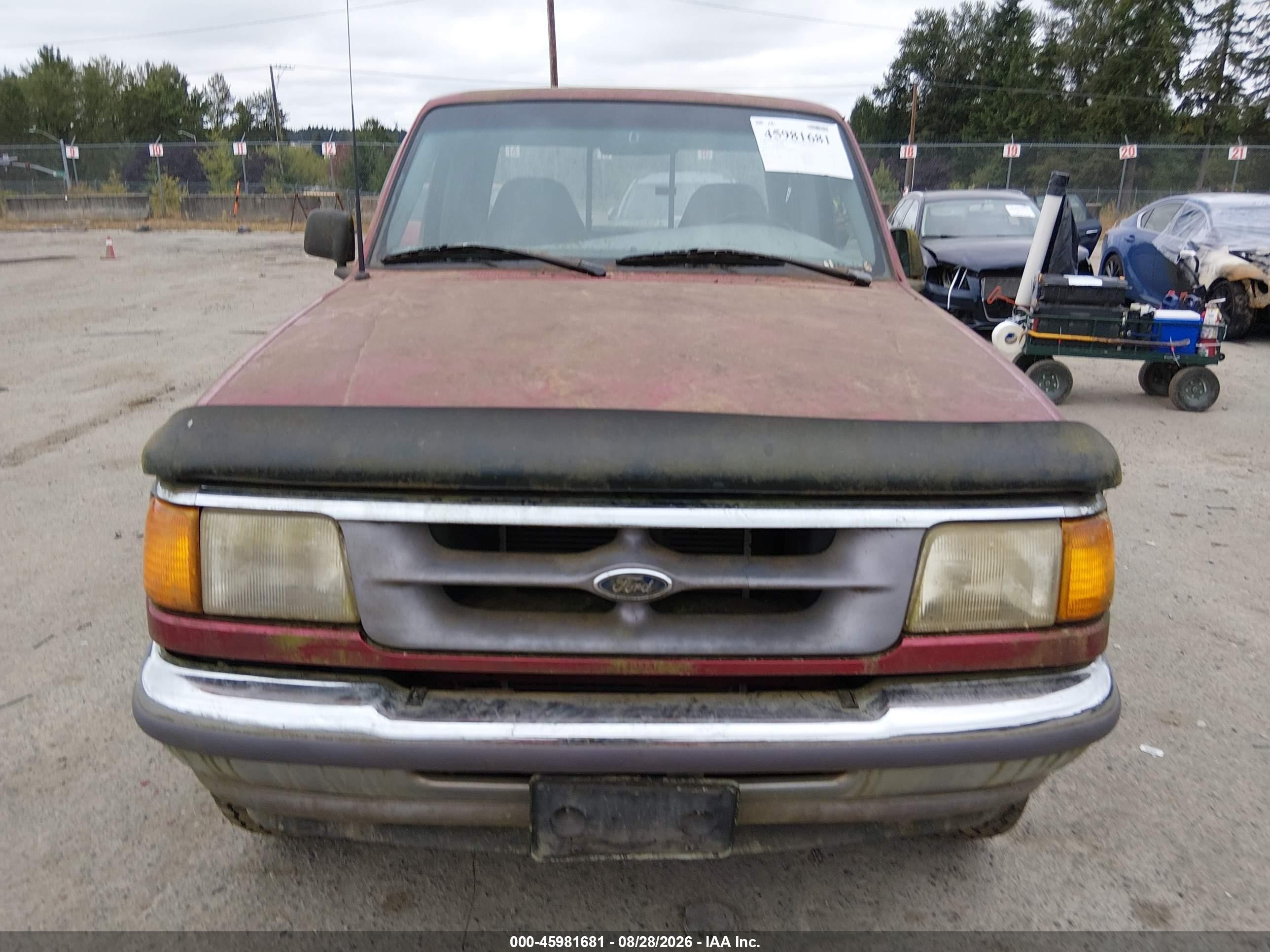 1995 Ford Ranger Super Cab Burgundy vin: 1FTDR15X8SPA59844