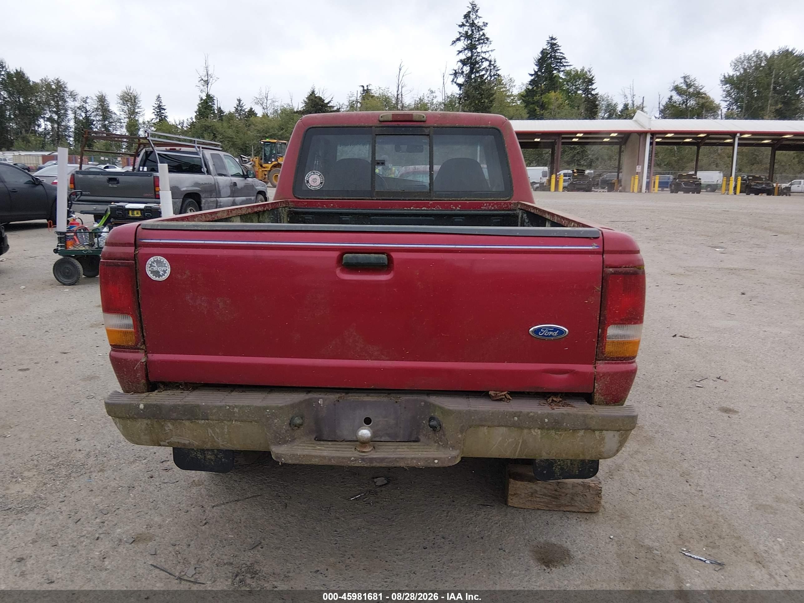 1995 Ford Ranger Super Cab Burgundy vin: 1FTDR15X8SPA59844