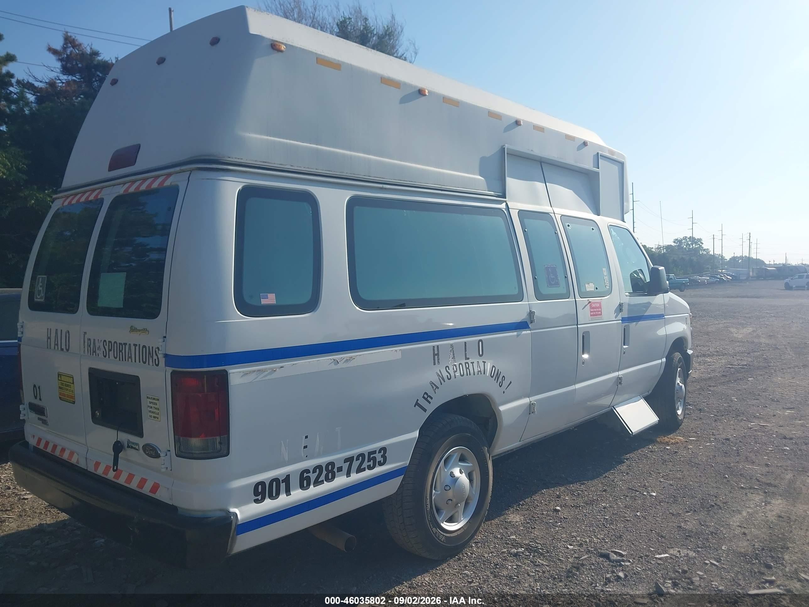 2011 Ford E-350 Super Duty Commercial White vin: 1FTDS3EL9BDA91183