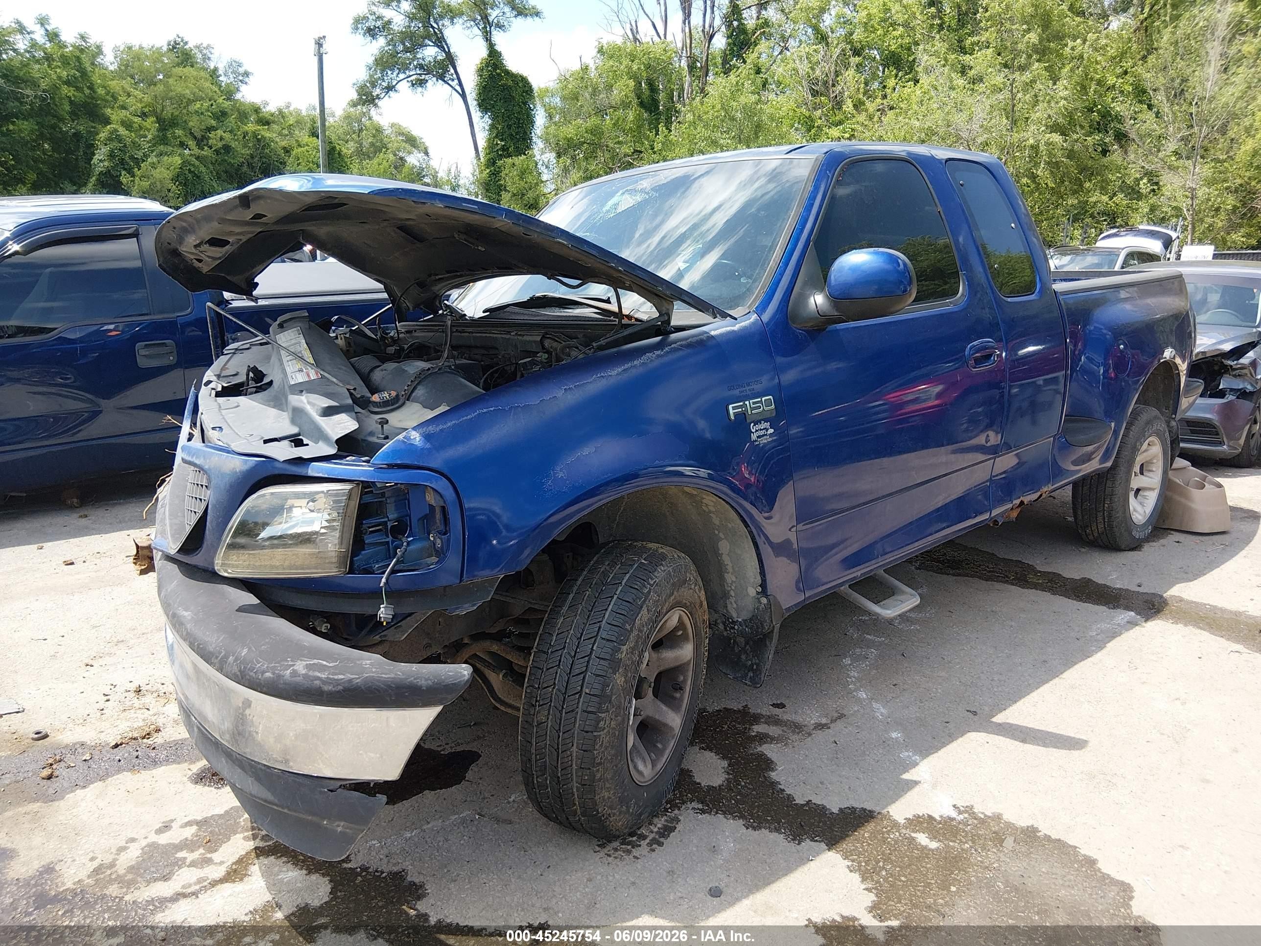 1997 Ford F-150 Xl/xlt Blue vin: 1FTDX0725VKB42957