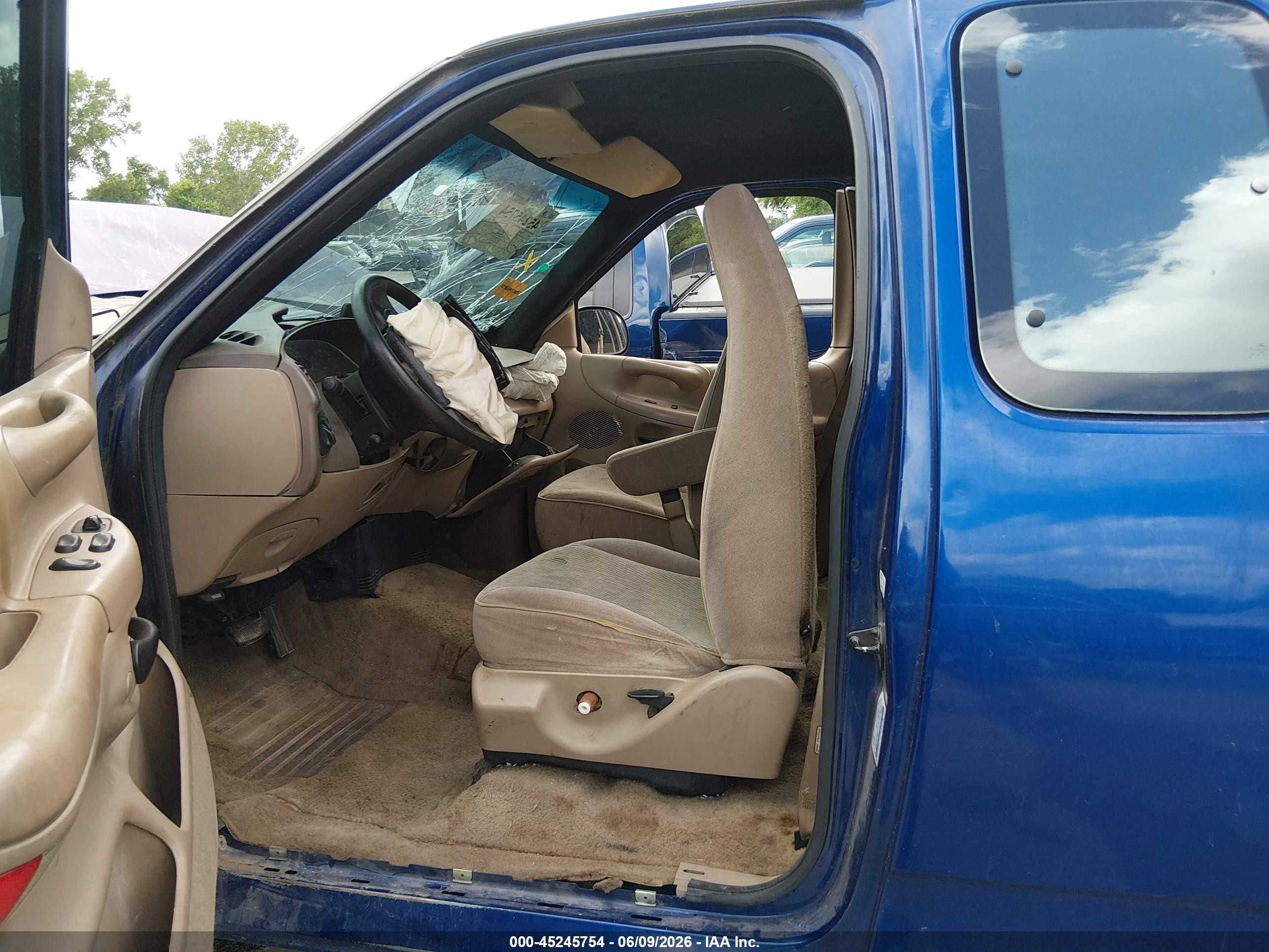 1997 Ford F-150 Xl/xlt Blue vin: 1FTDX0725VKB42957