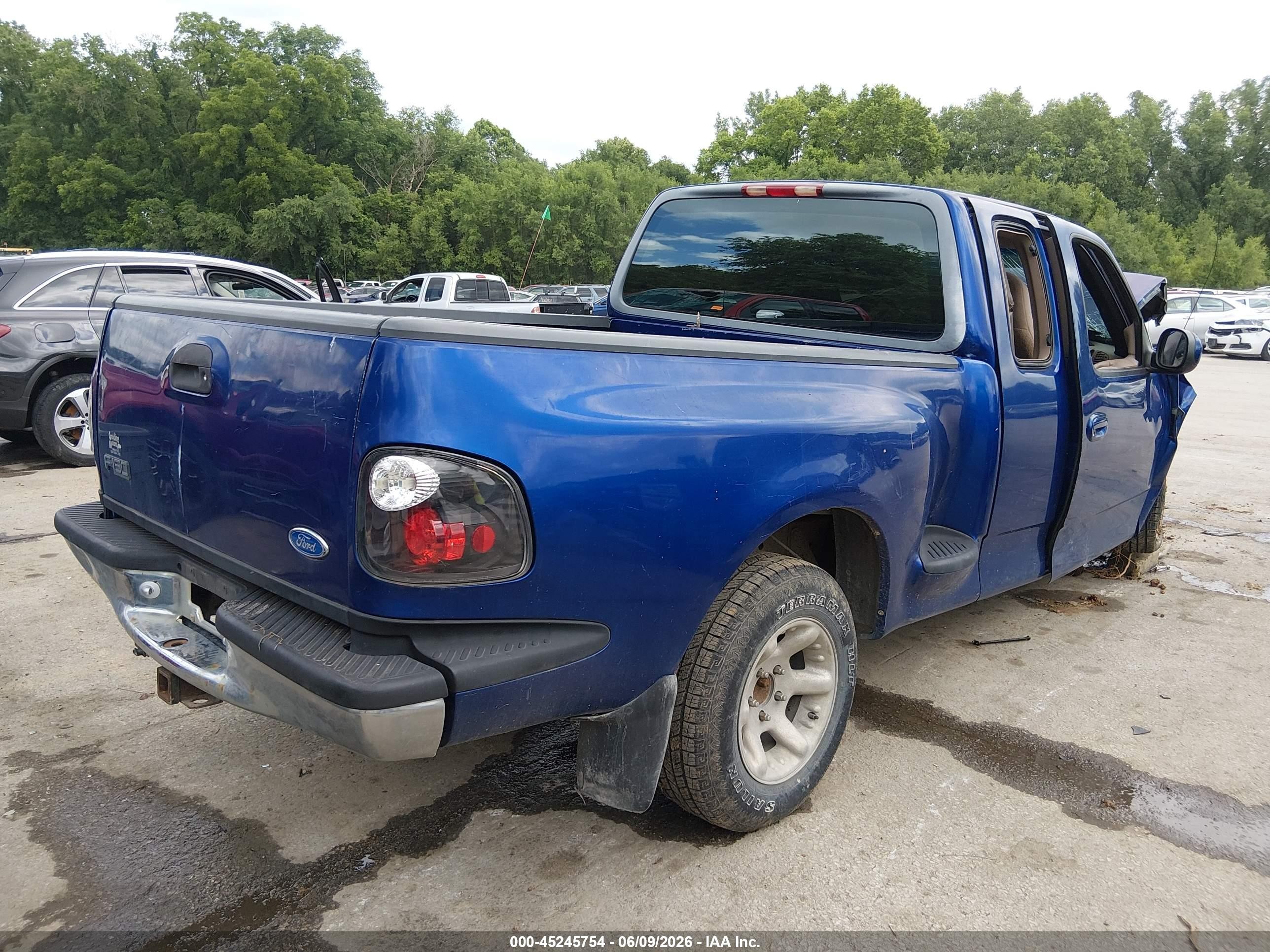 1997 Ford F-150 Xl/xlt Blue vin: 1FTDX0725VKB42957