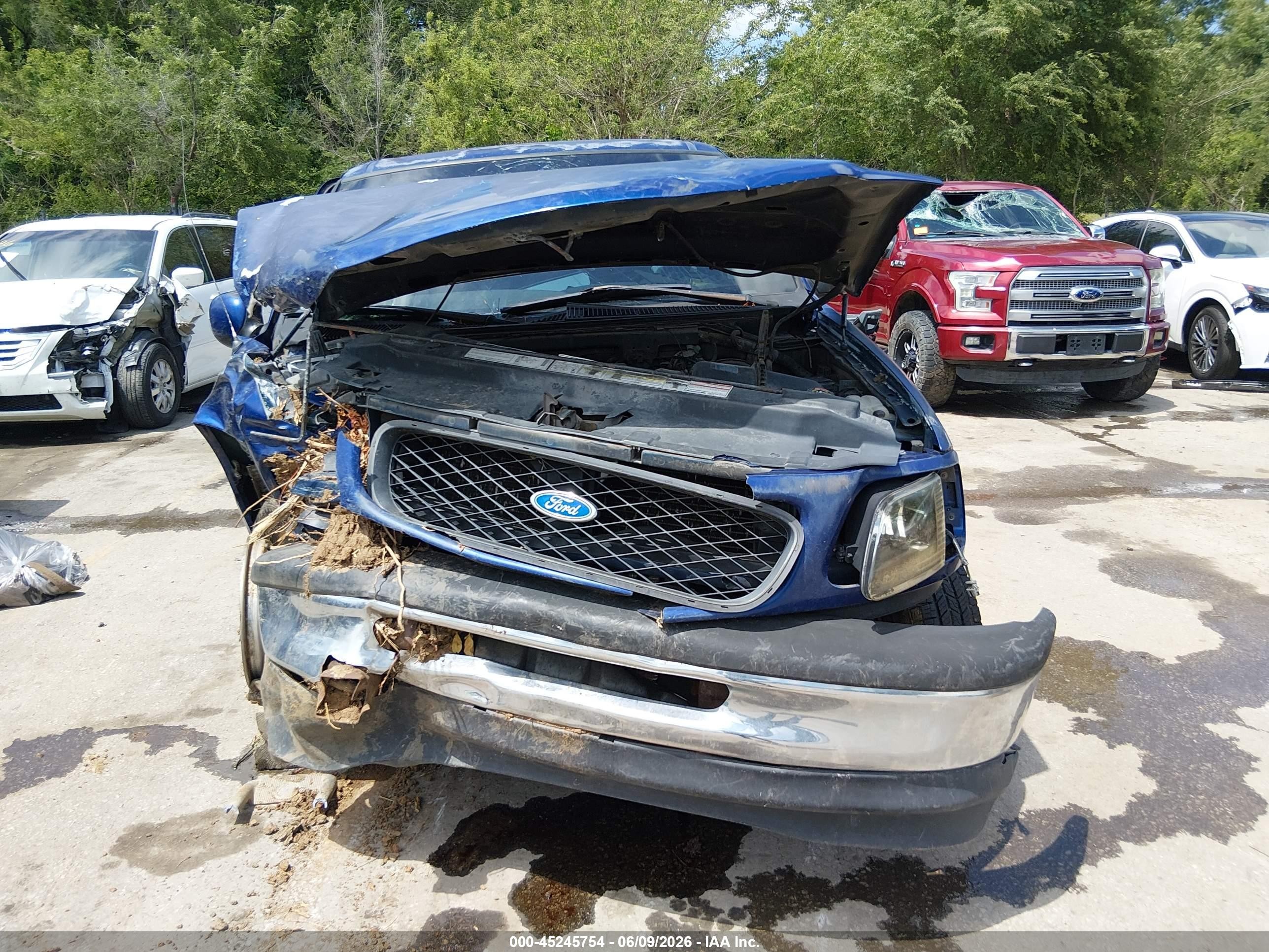 1997 Ford F-150 Xl/xlt Blue vin: 1FTDX0725VKB42957